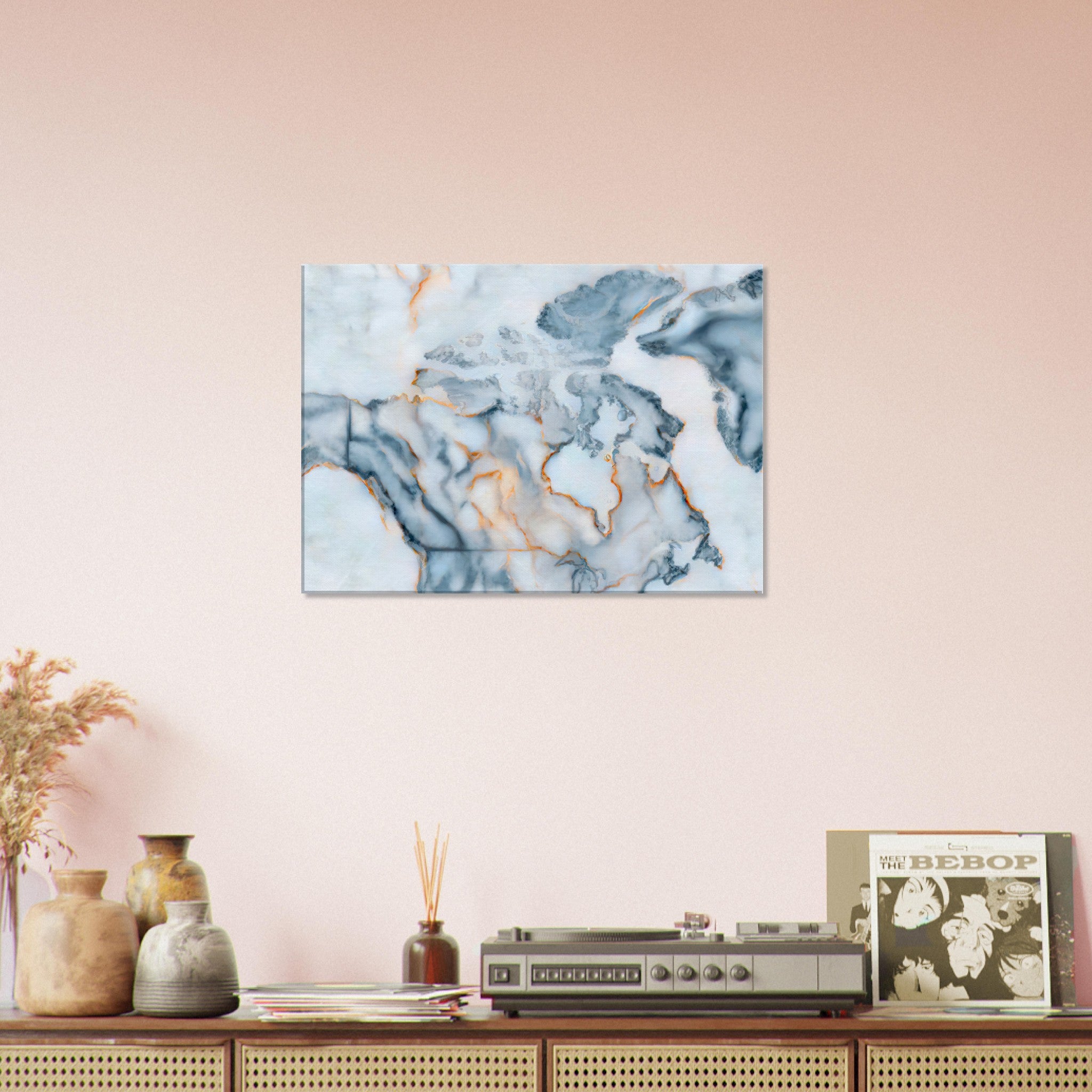 Canada Marble Map Canvas
