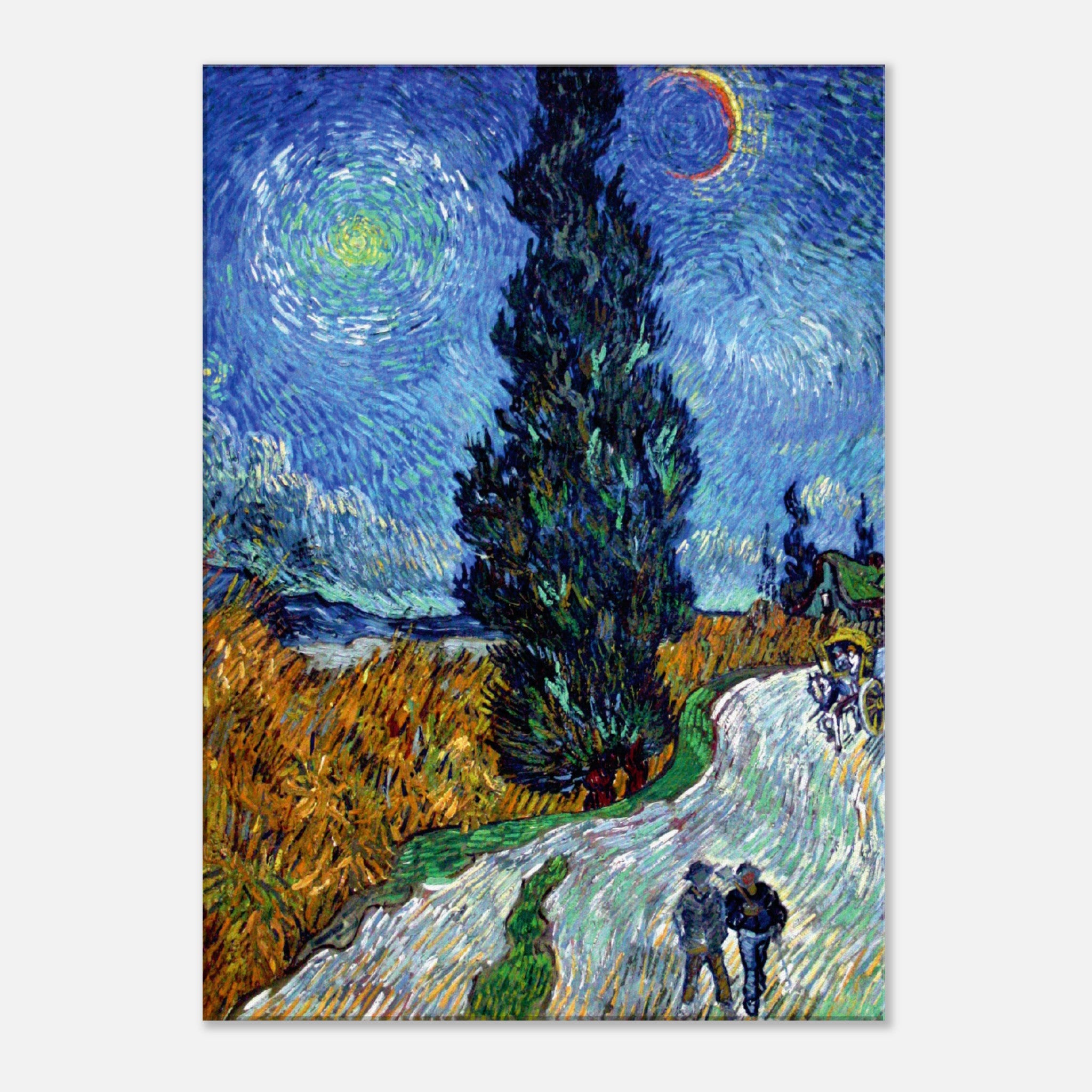 Road with Cypressand Star (1890) Canvas