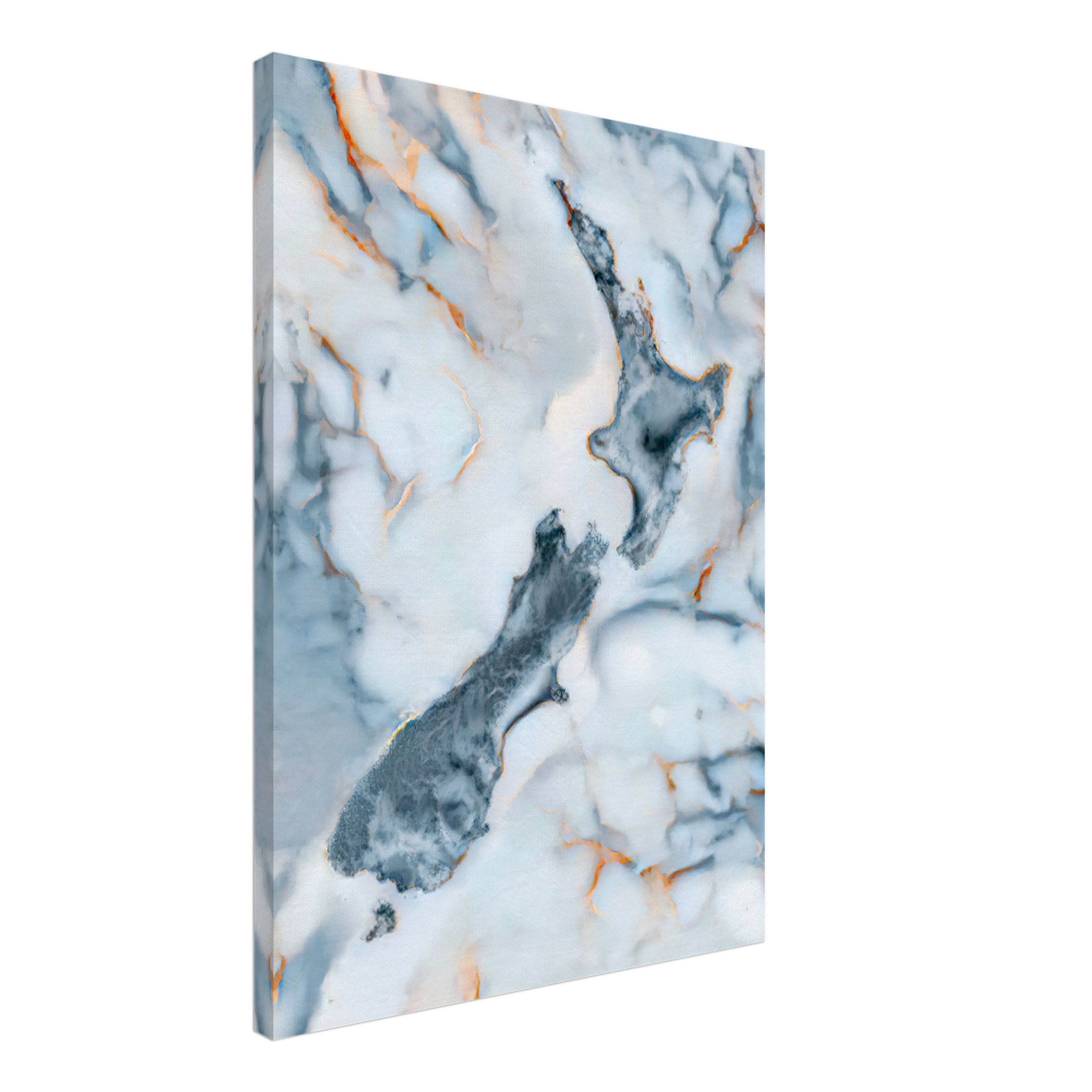 New Zealand Marble Map Canvas