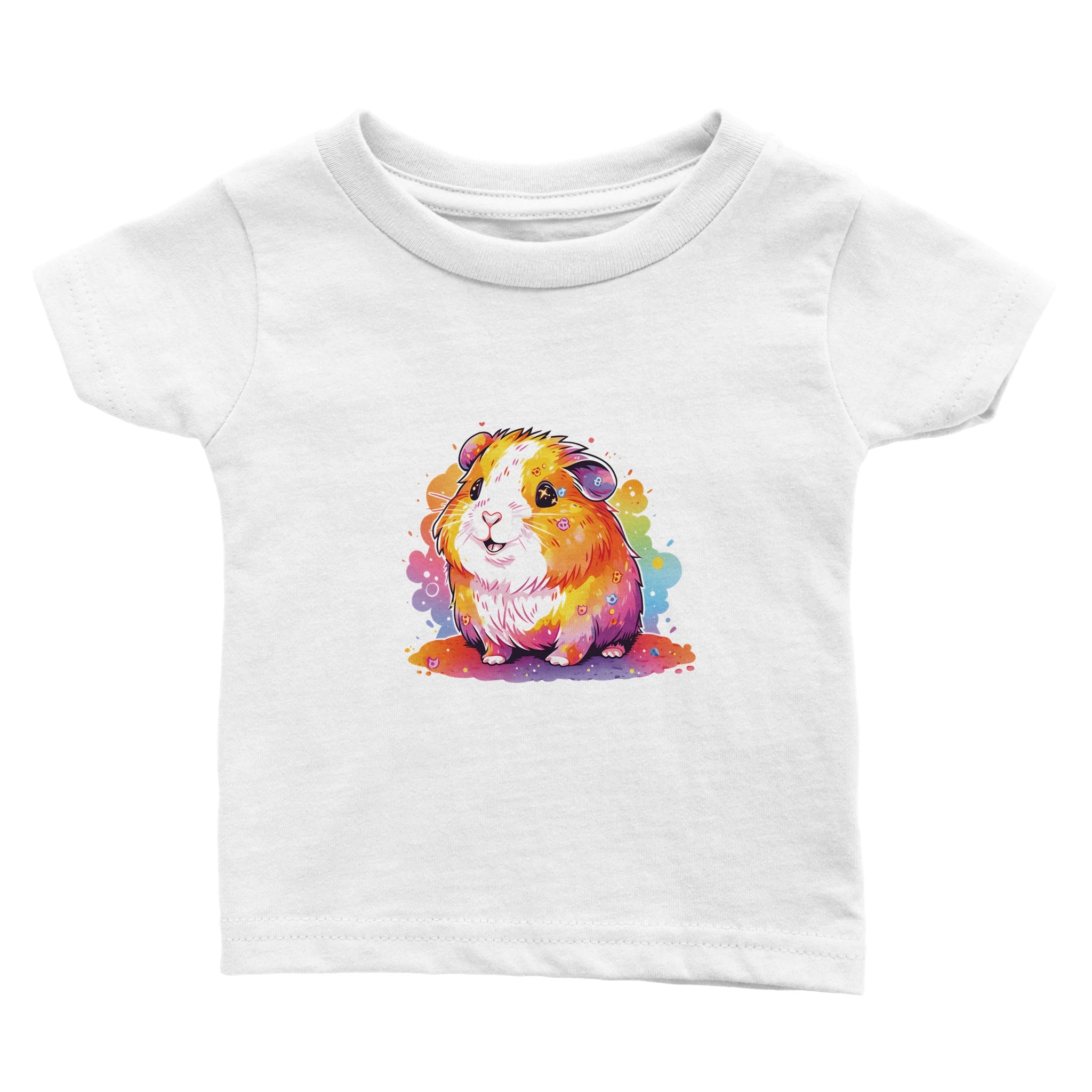 Rainbow Whiskers Delight Baby Crewneck T-shirt - Optimalprint