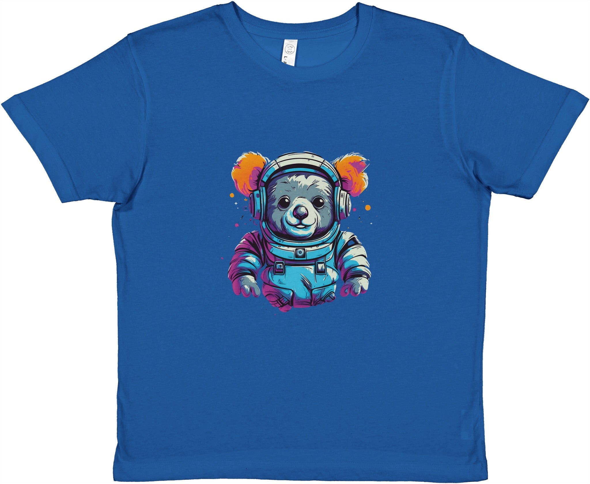 Cosmic Explorer Koala Kids Crewneck T-shirt - Optimalprint