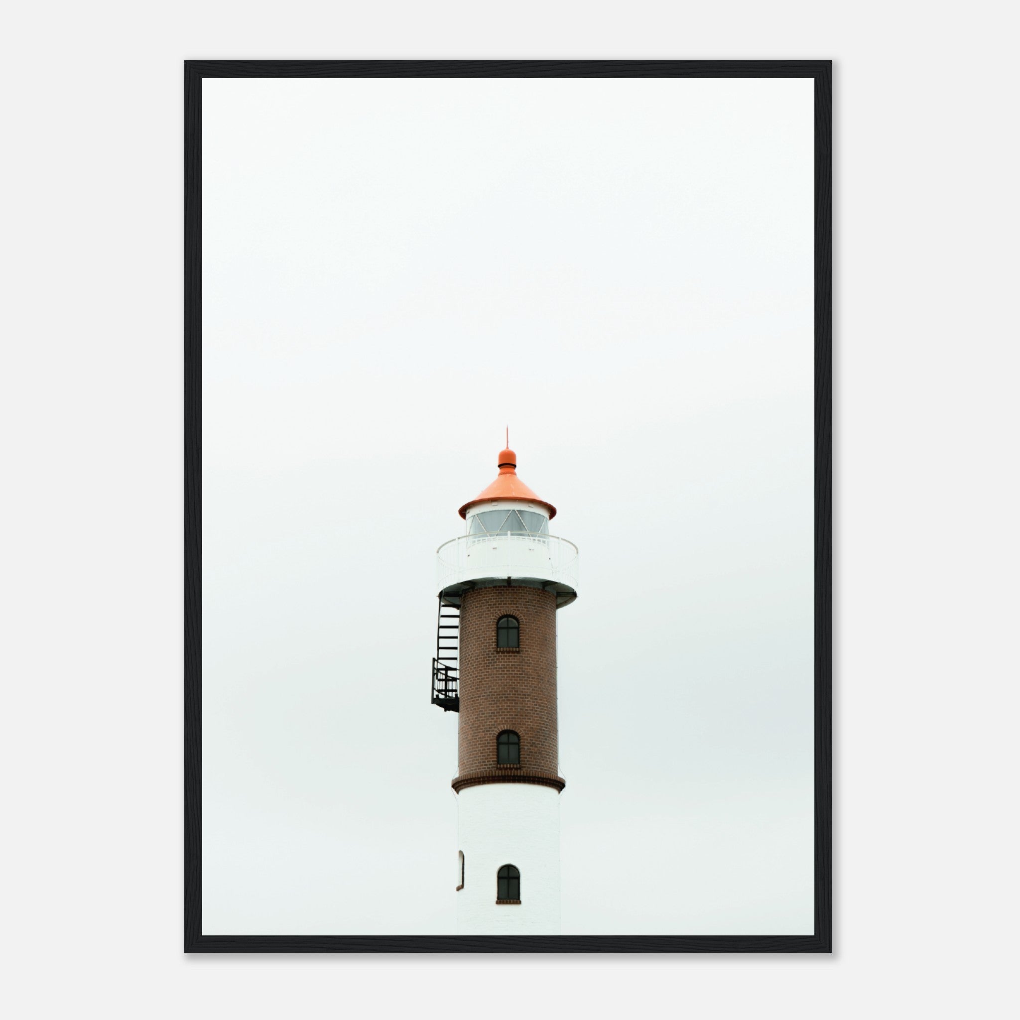 Minimalist Lighthouse In Northern Germany Poster
