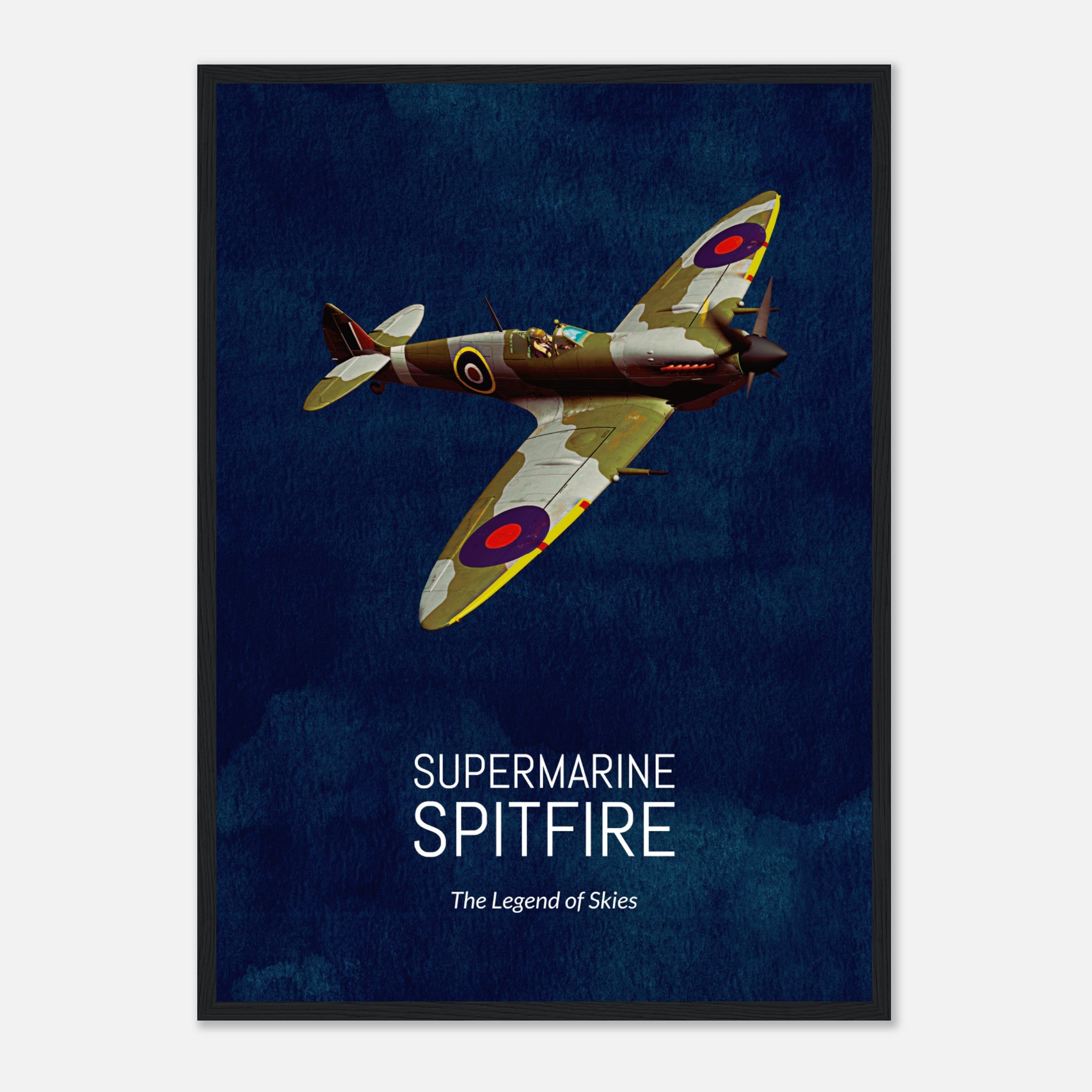 Spitfire en acción Póster