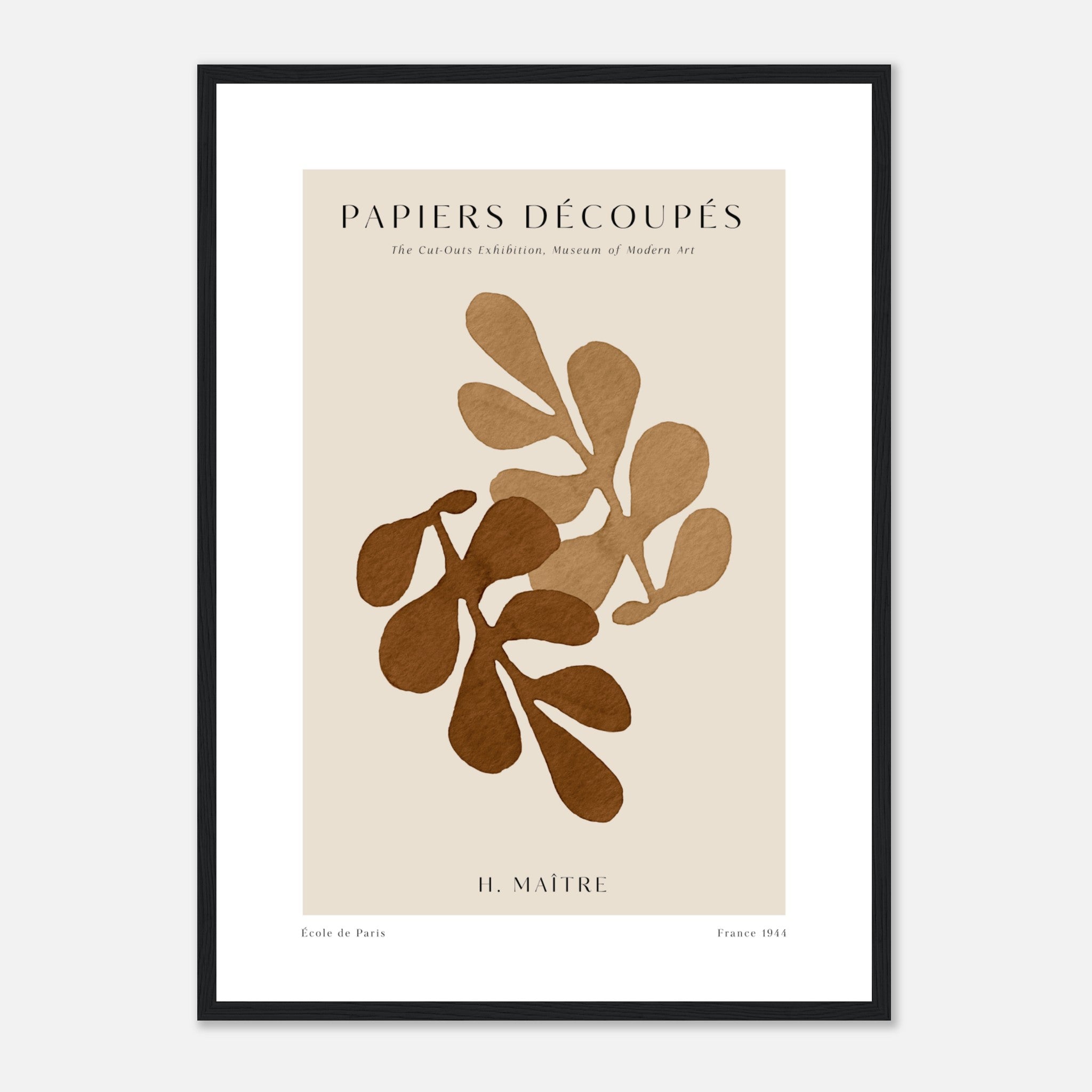Matisse Papiers Decoupes No. 3 Póster
