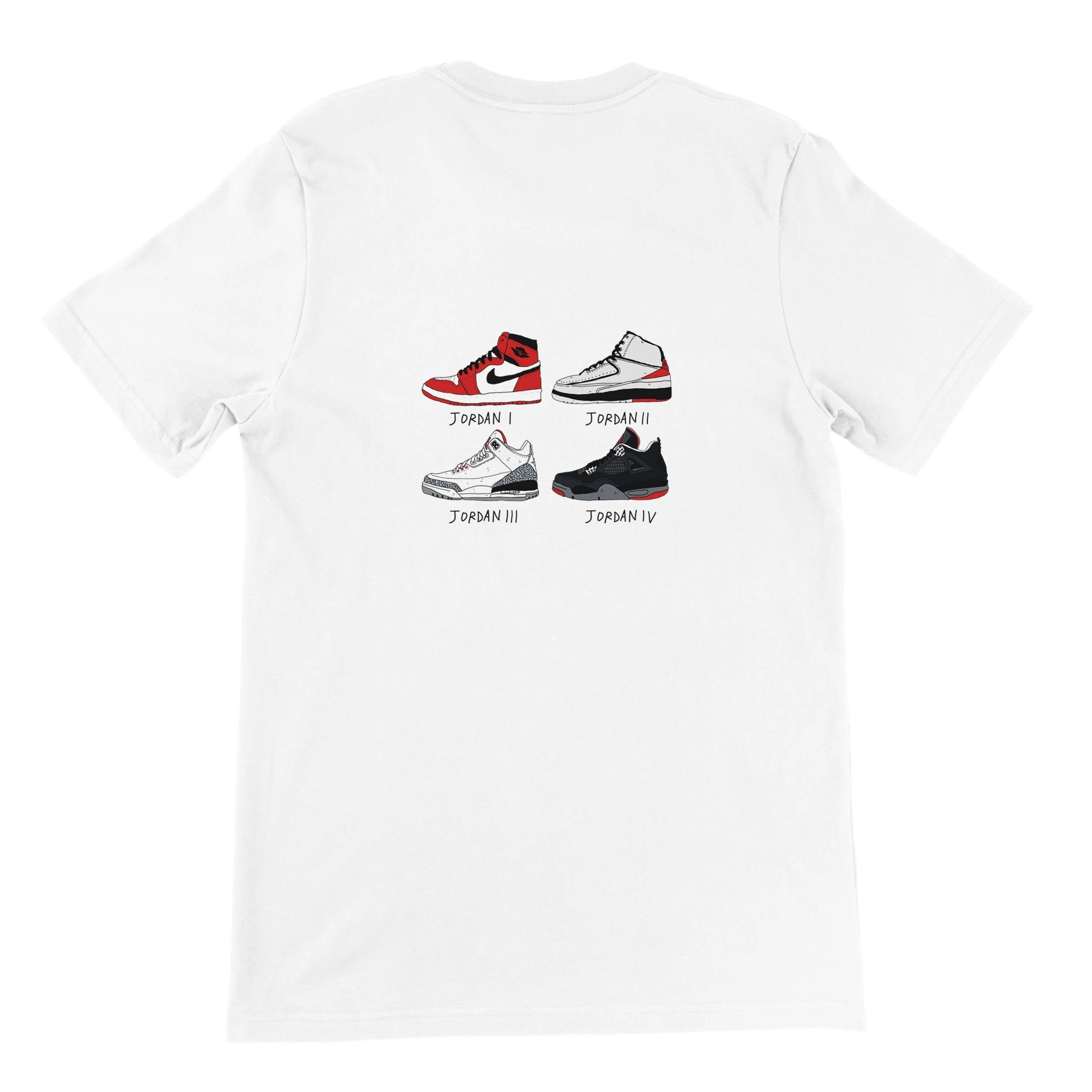 Camiseta Jordans 84-89 con cuello redondo