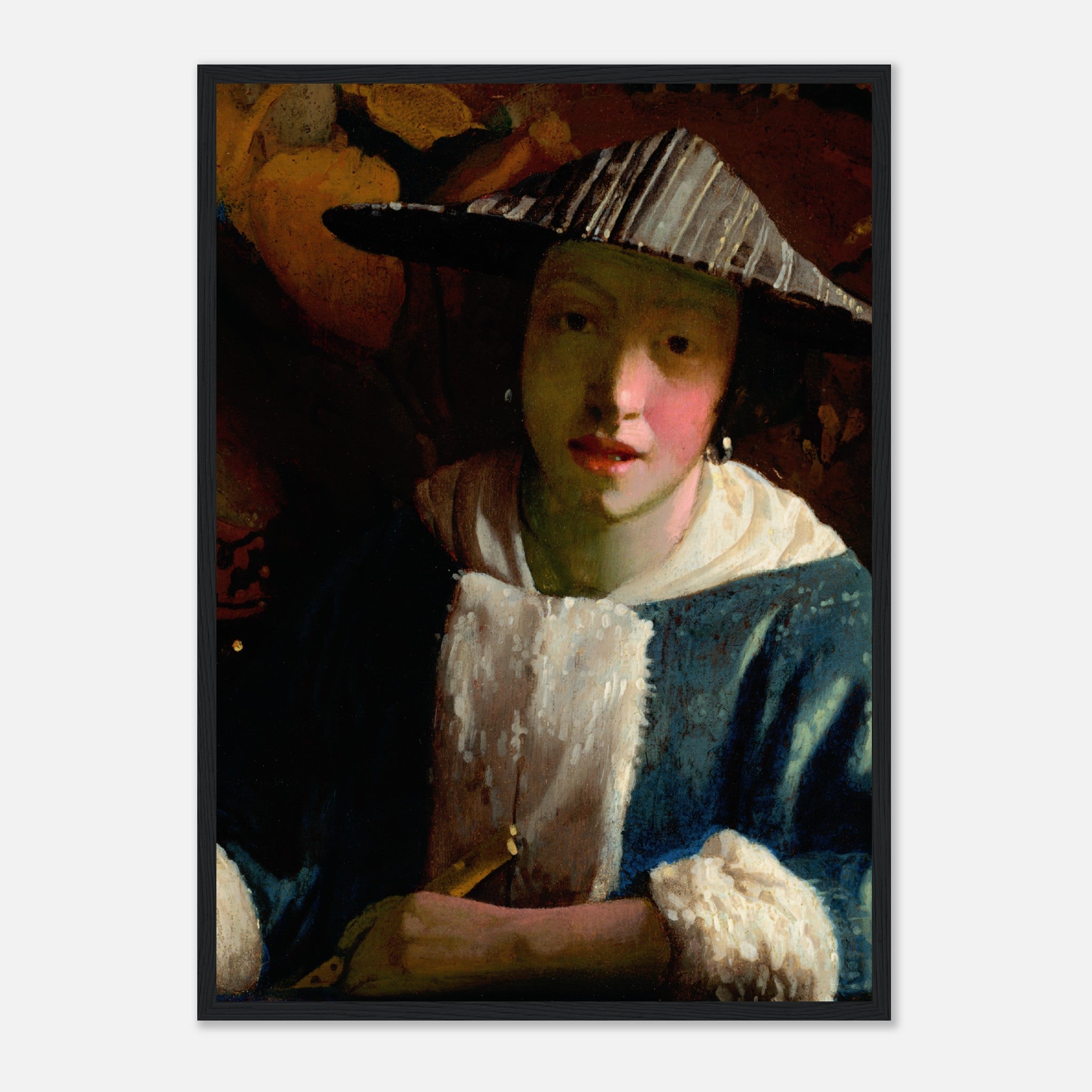 Girl with a Flute (1665–1675) Poster