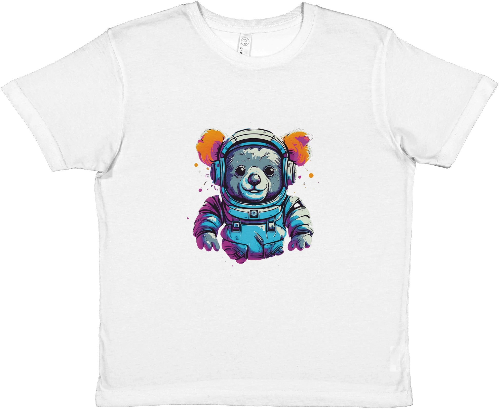 Cosmic Explorer Koala Kids Crewneck T-shirt - Optimalprint