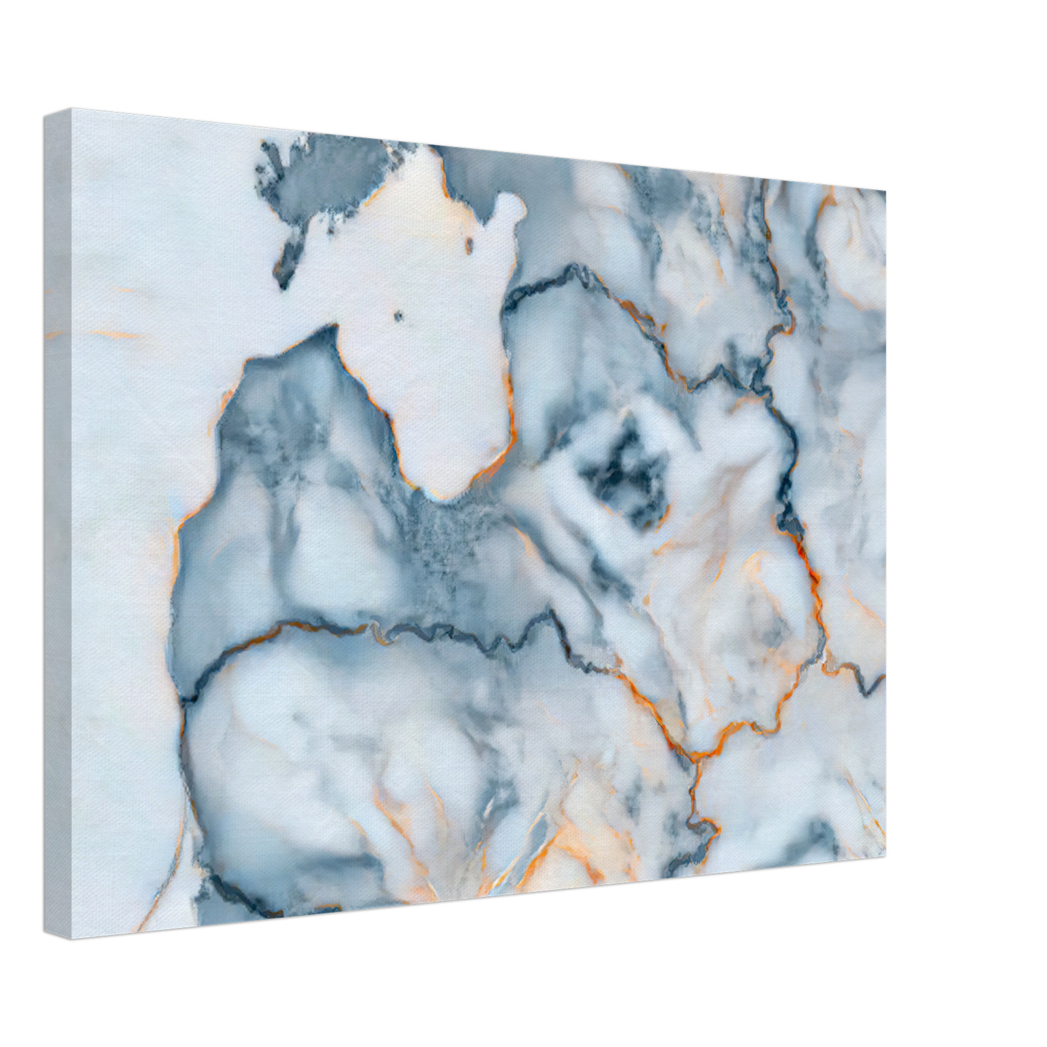 Latvia Marble Map Canvas