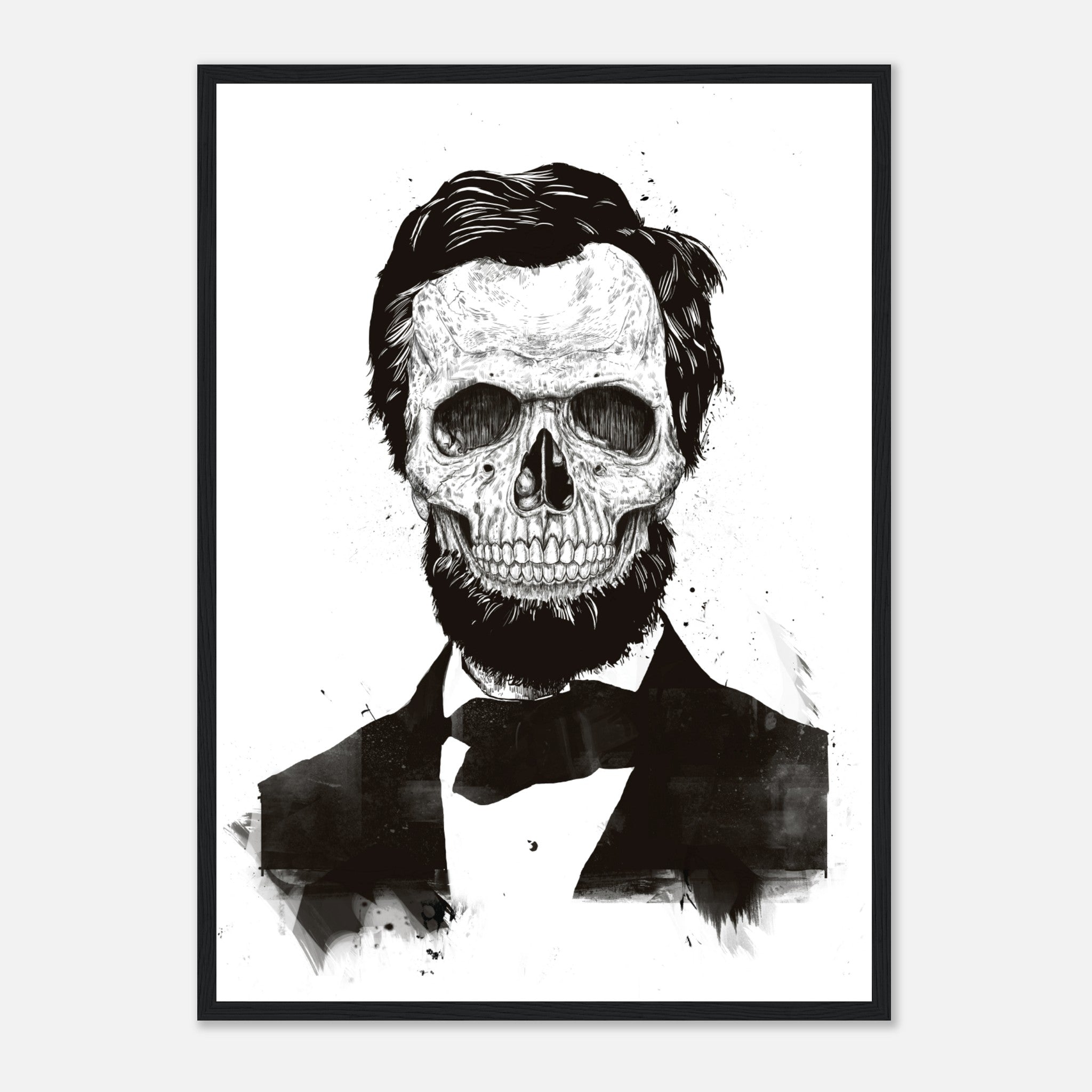 Lincoln muerto BW Póster