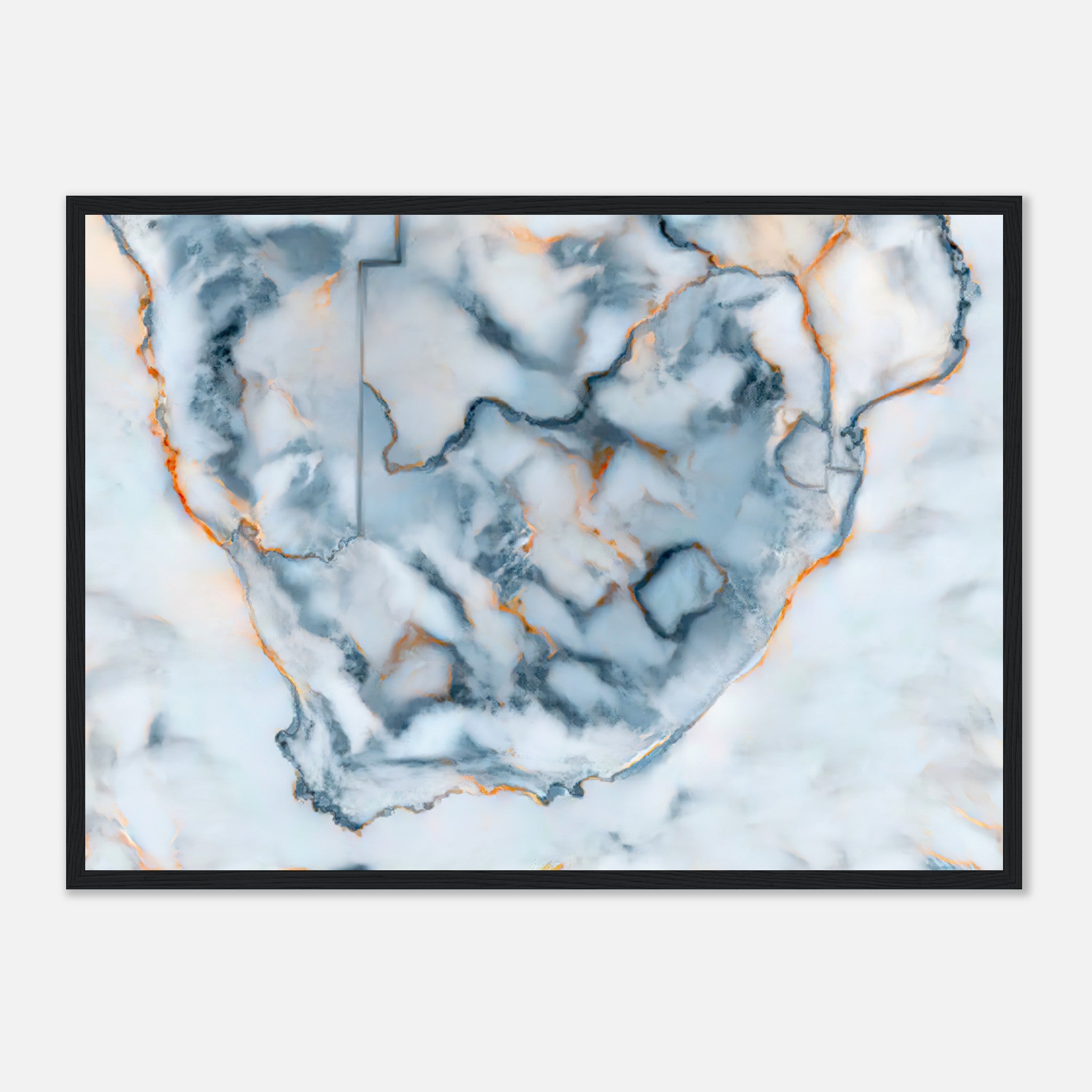 South Africa Marble Map Poster