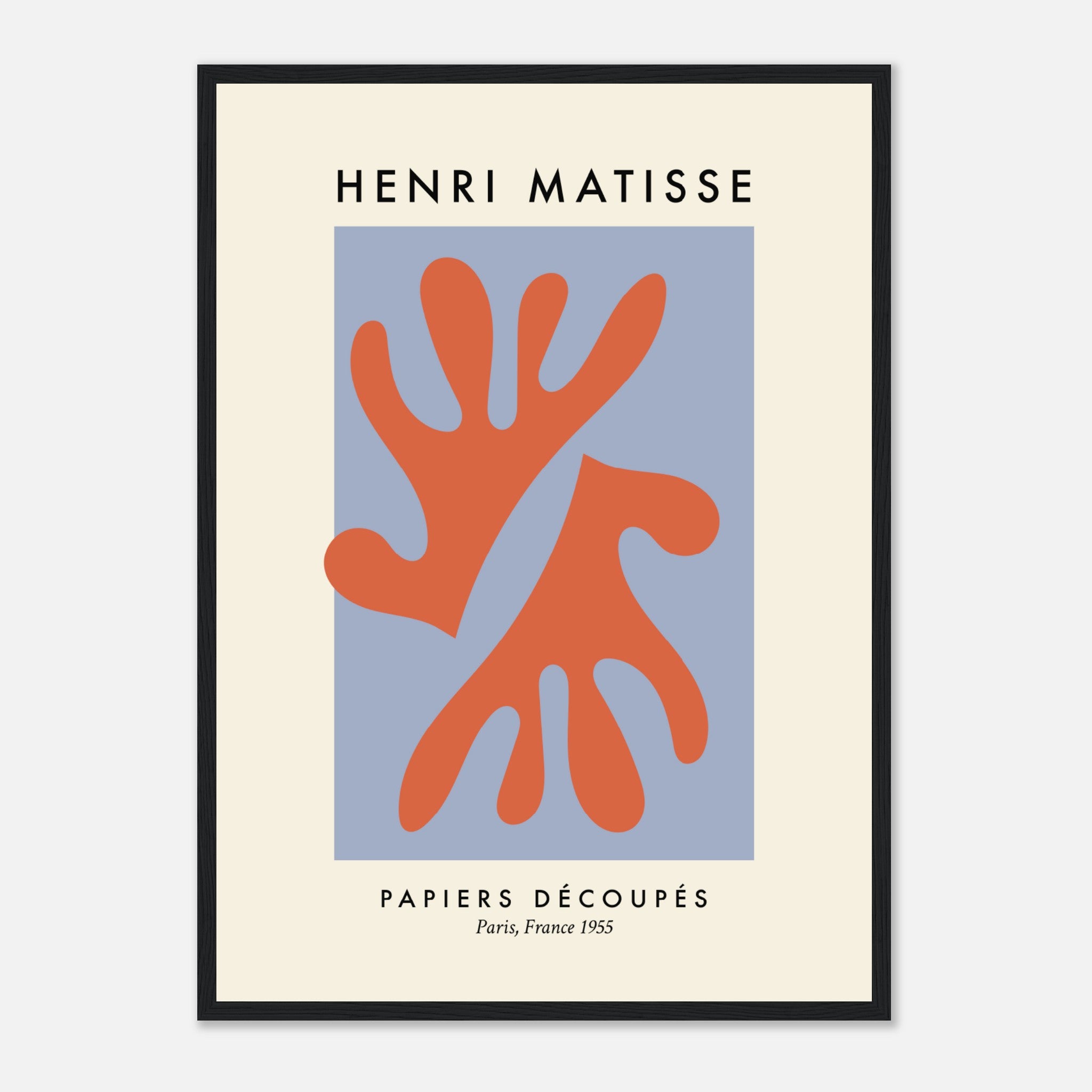 Póster Matisse Papercut Naranja Póster