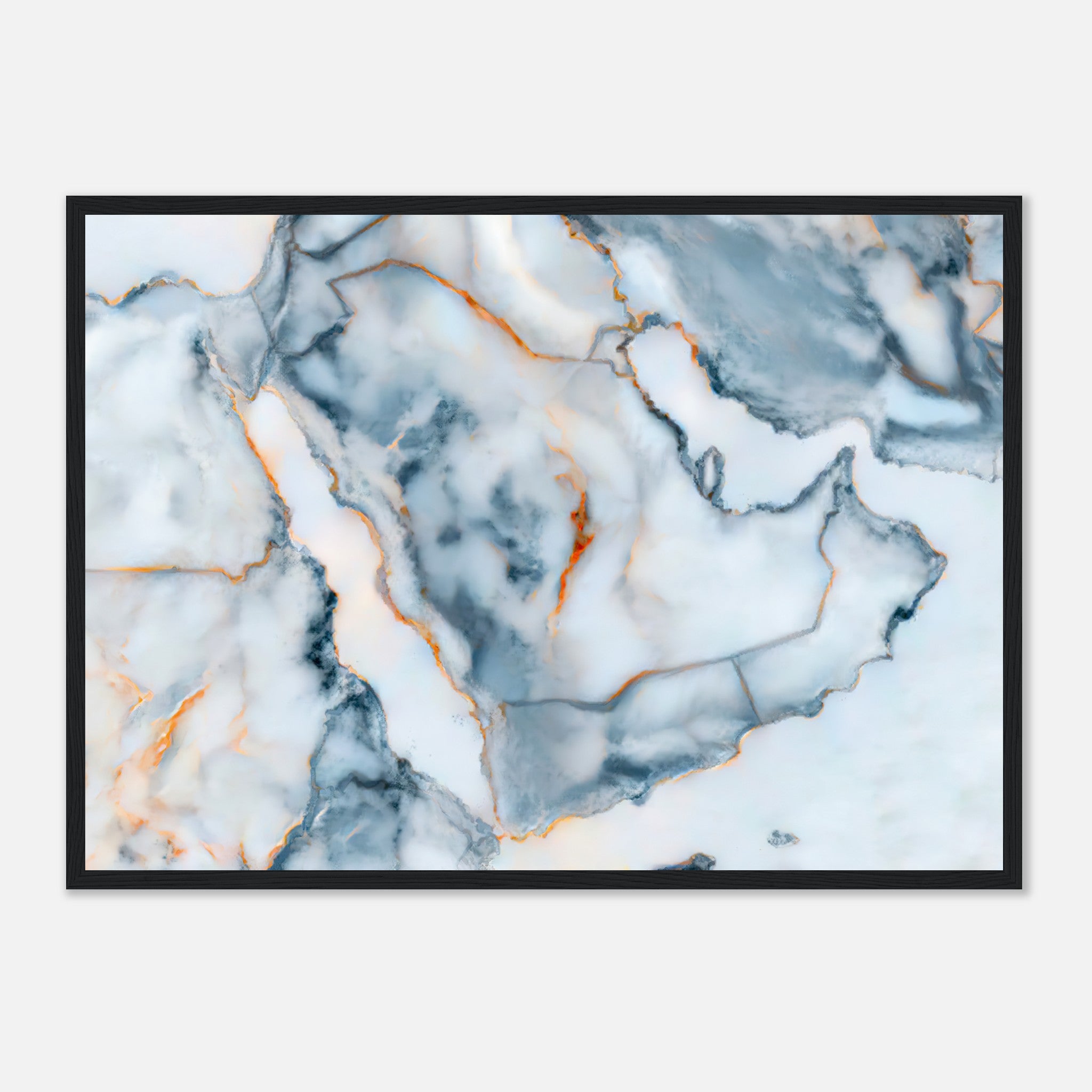 Saudi Arabia Marble Map Poster