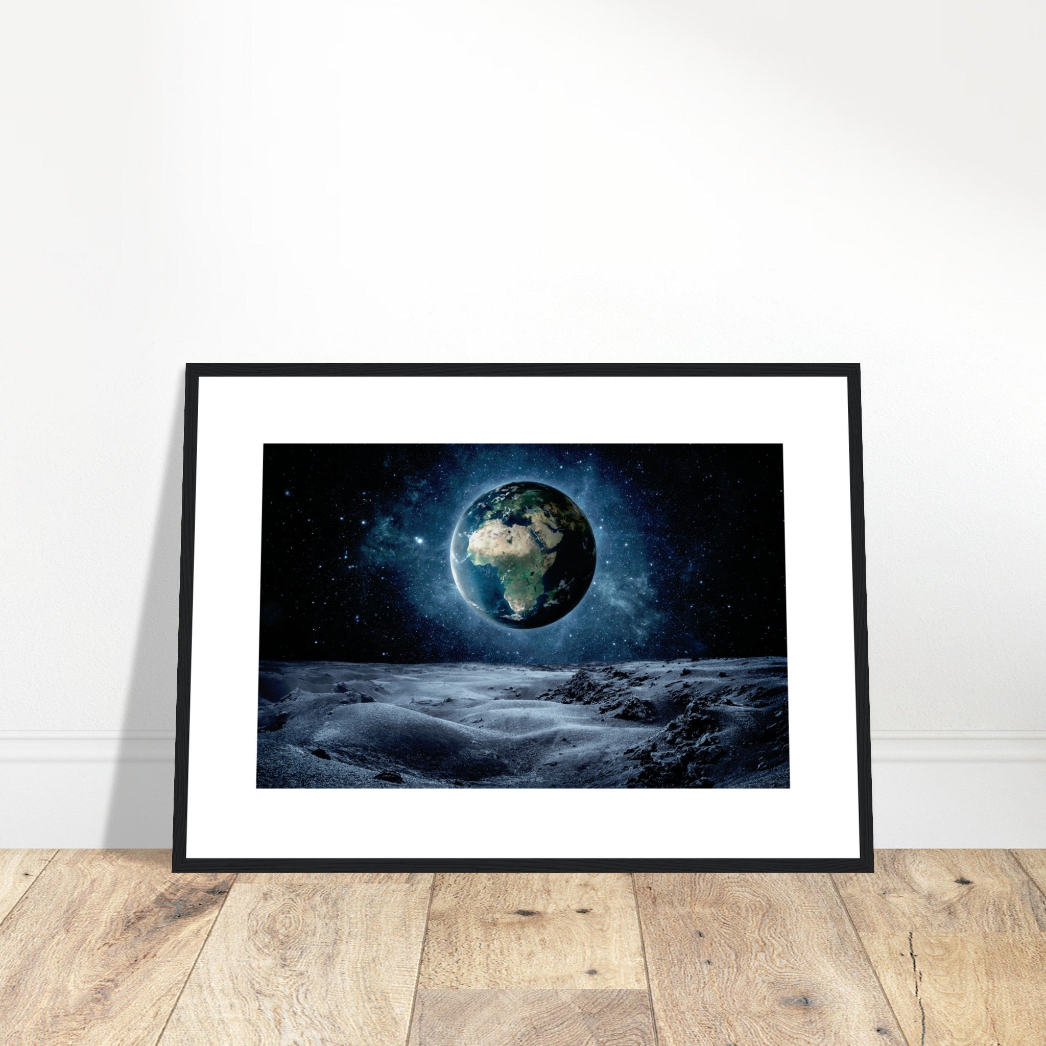 Planet Earth Seen From The Moon Poster