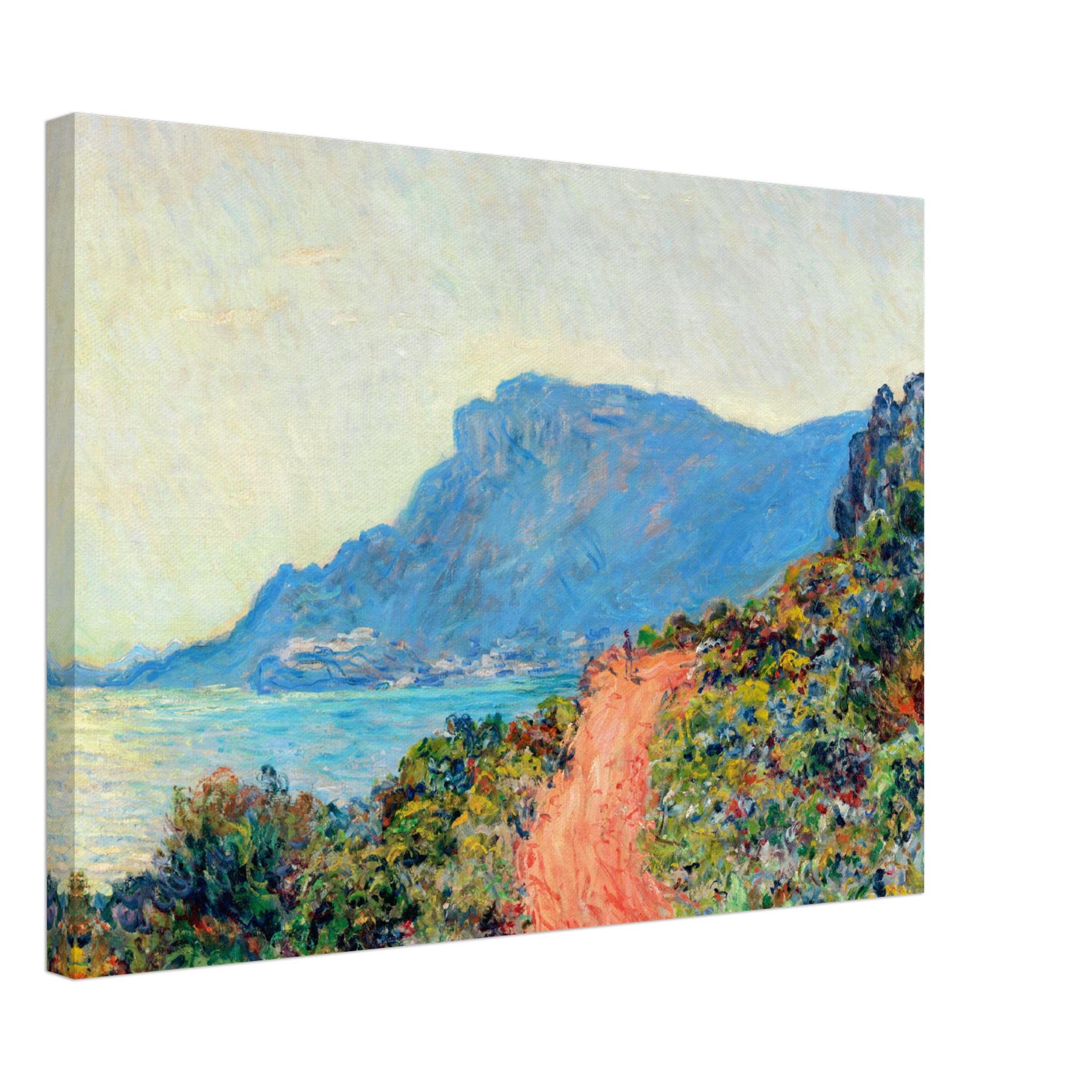 The Corniche Near Monaco (1884) Canvas