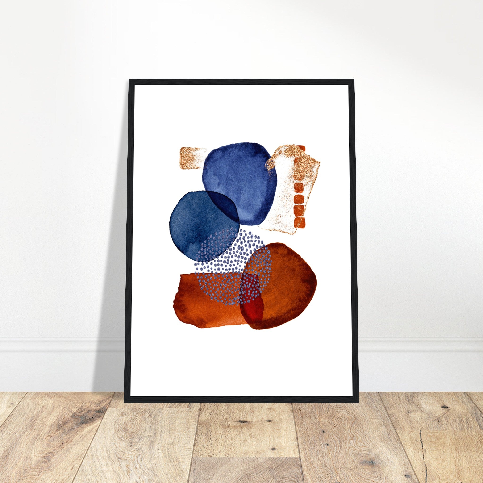 Abstract Watercolor Shapes 2 Poster