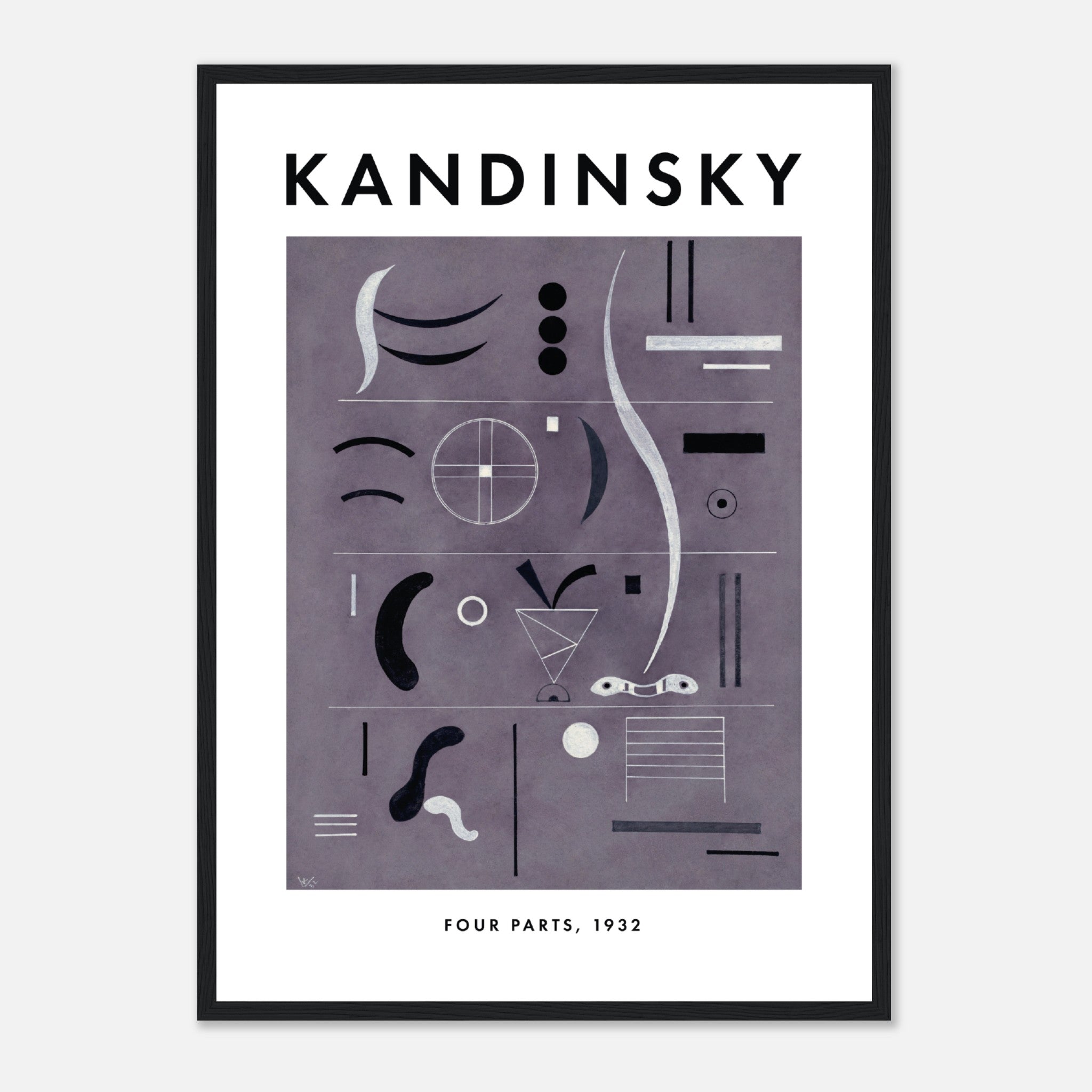 Kandinsky - Cuatro partes Póster