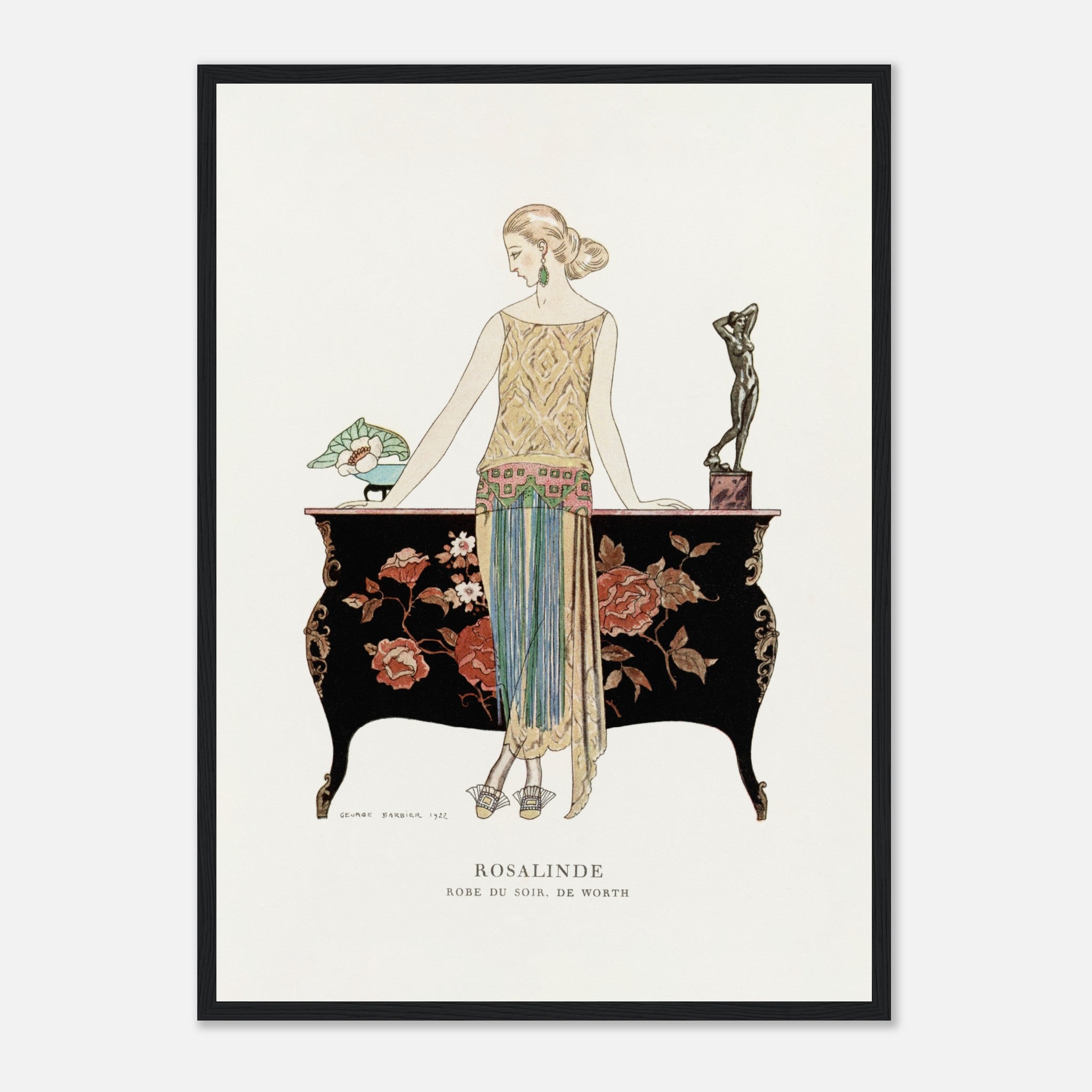 Rosalinde Robe du soir by George Barbier Poster