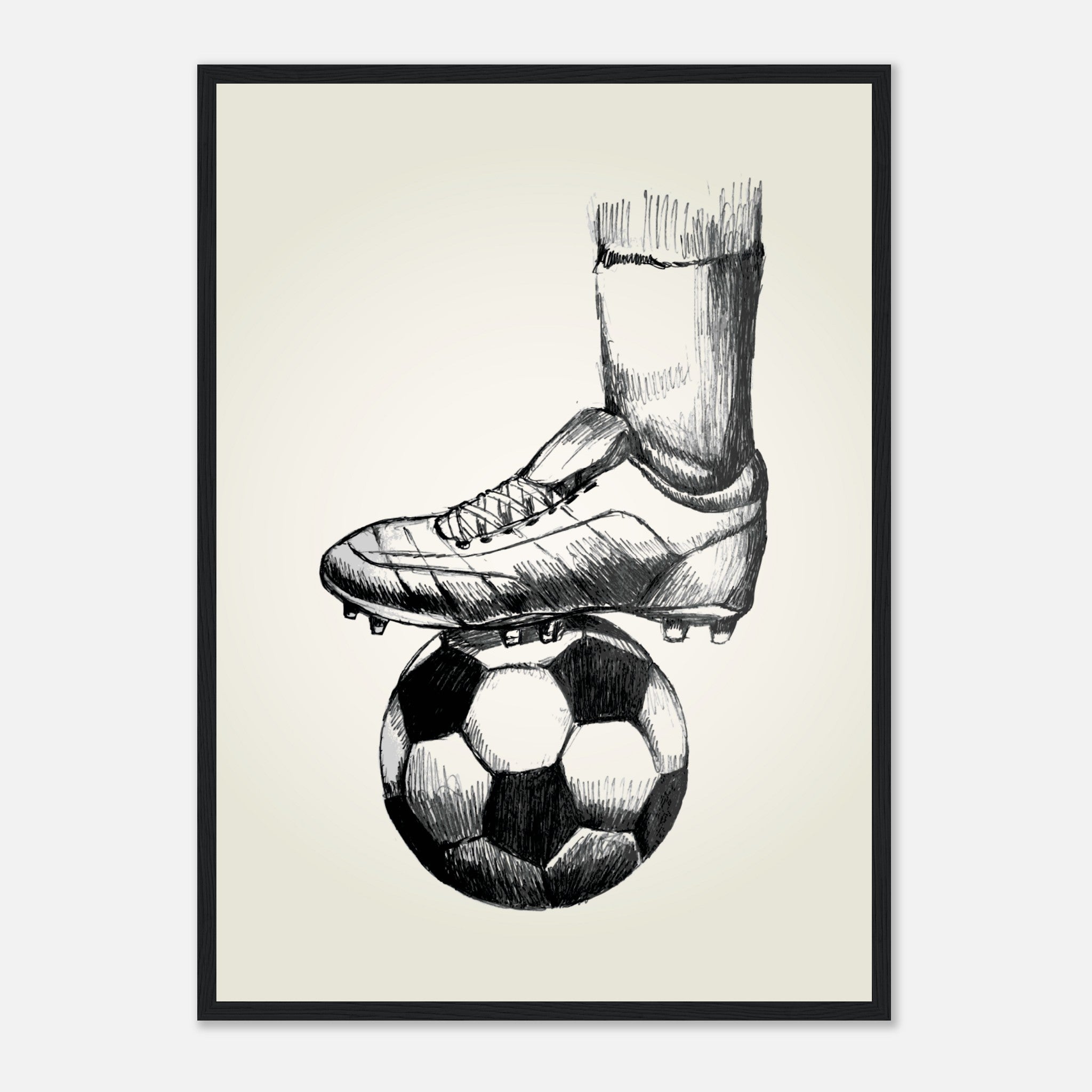 Soccer Sketched Poster Poster