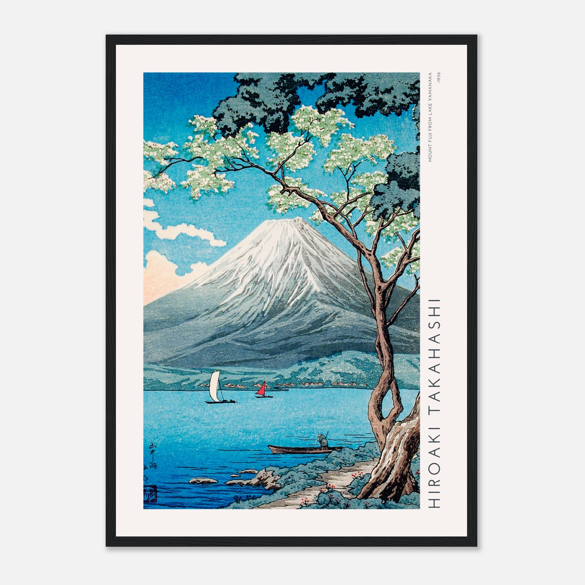 Mount Fuji from Lake Yamanaka Poster