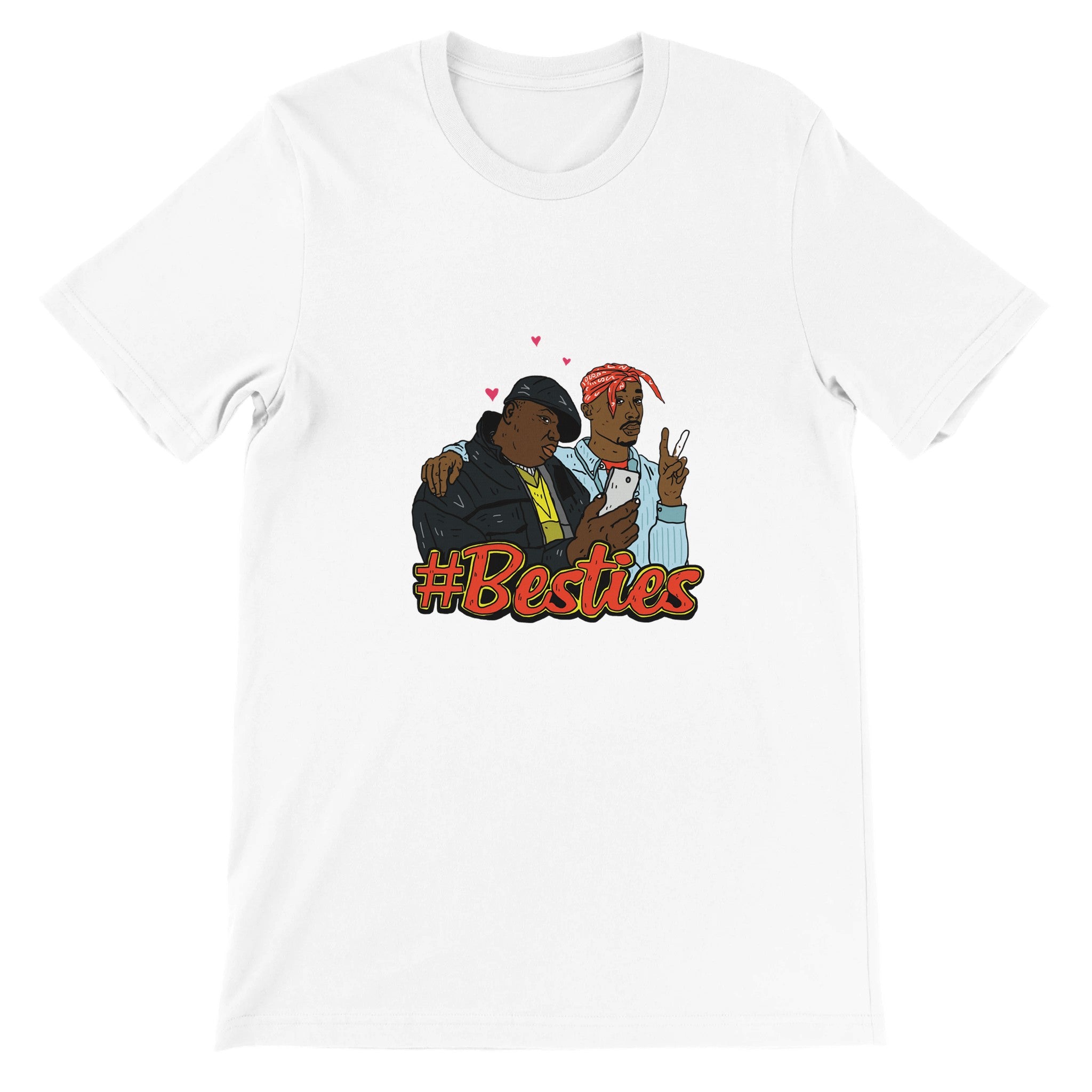 Camiseta con cuello redondo de Biggy y Tupac