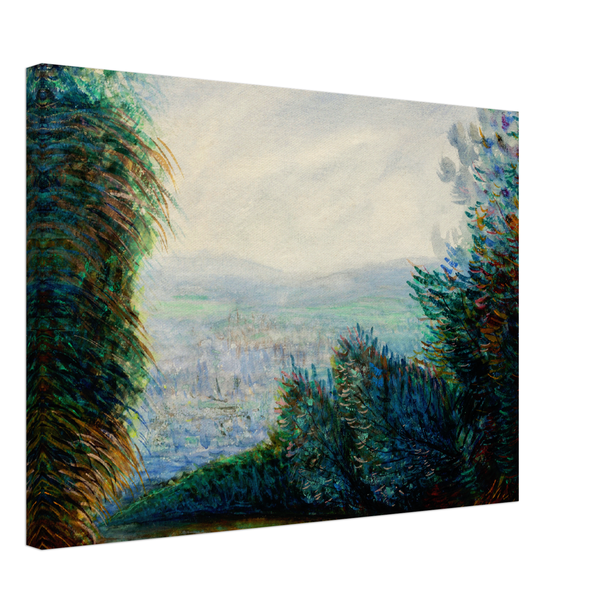 The Auvers Valley on the Oise River Canvas