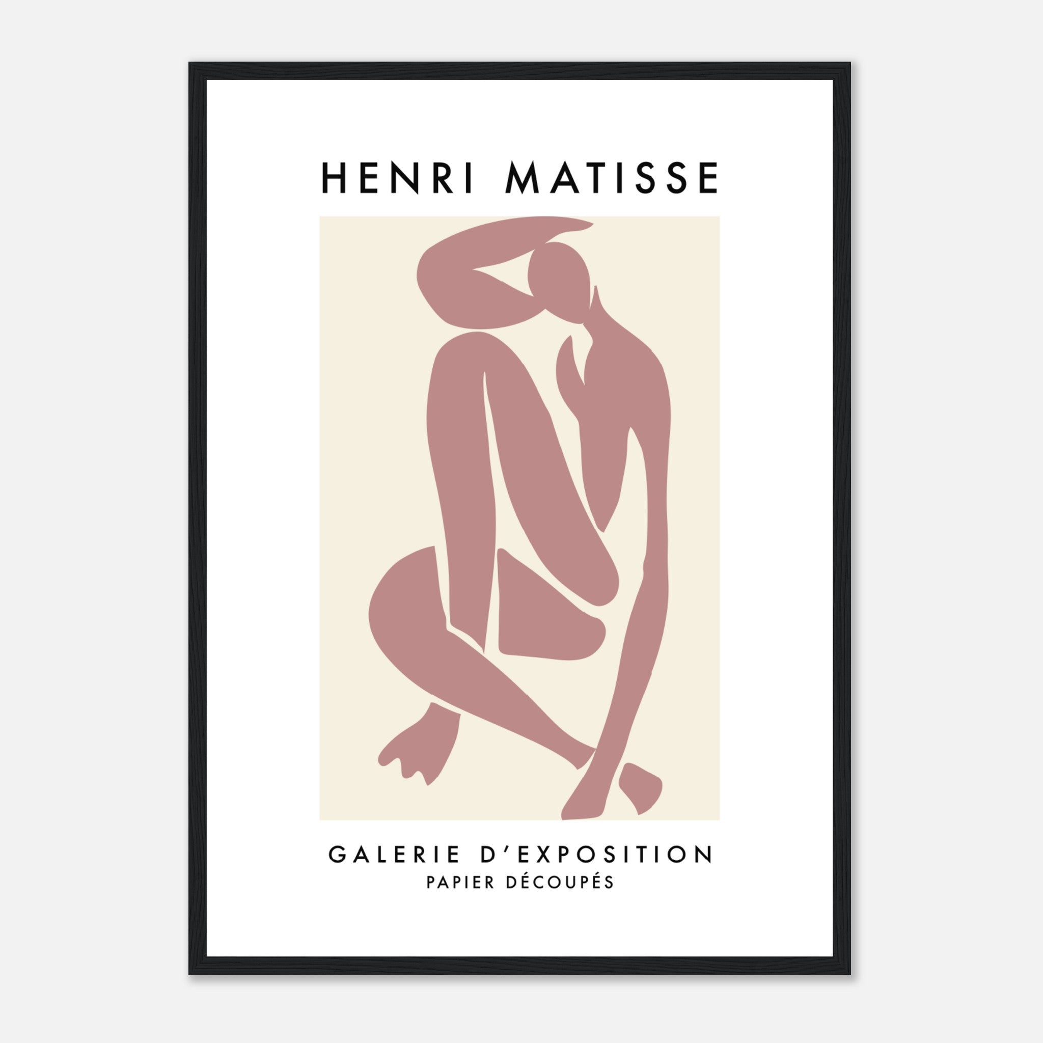 Póster Matisse Papercut Rose Femme Póster