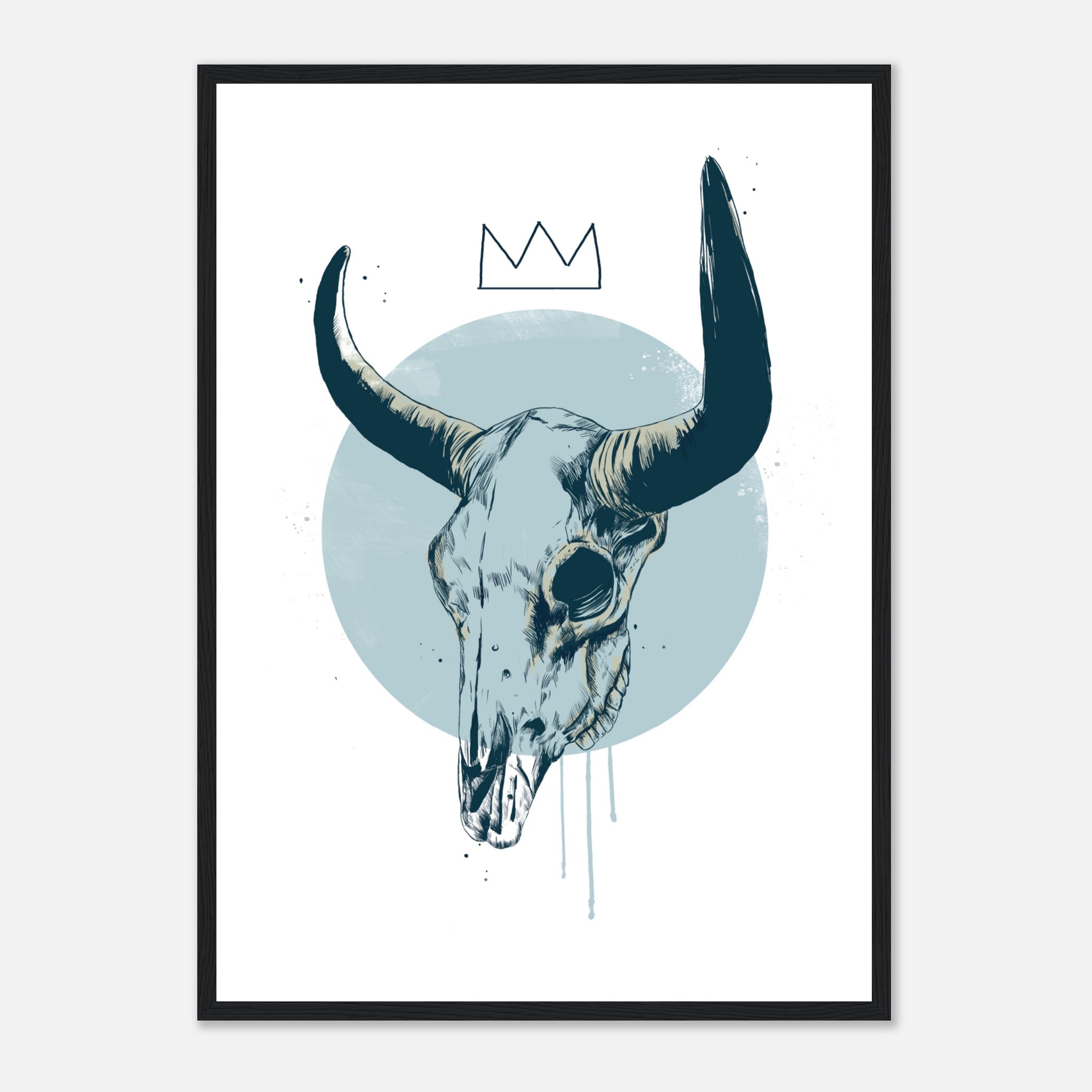 Bull Skull Poster