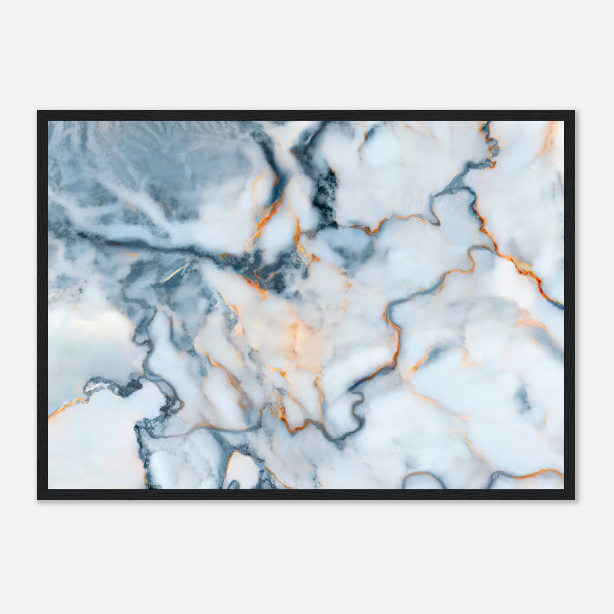 Slovenia Marble Map Poster