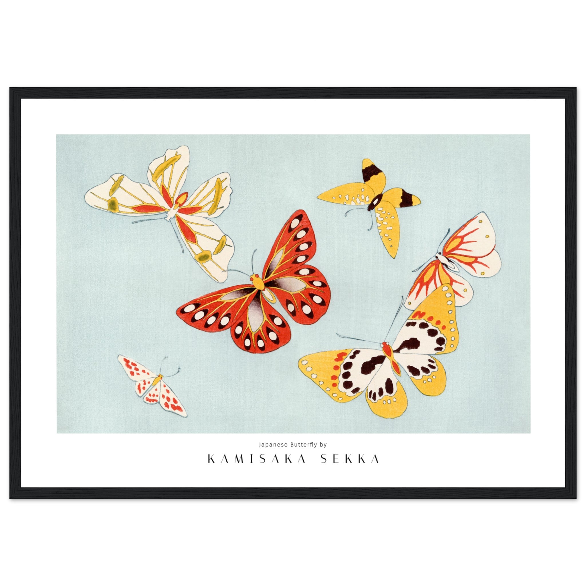 Japanese butterfly from Kamisaka Sekka No. 01 Poster