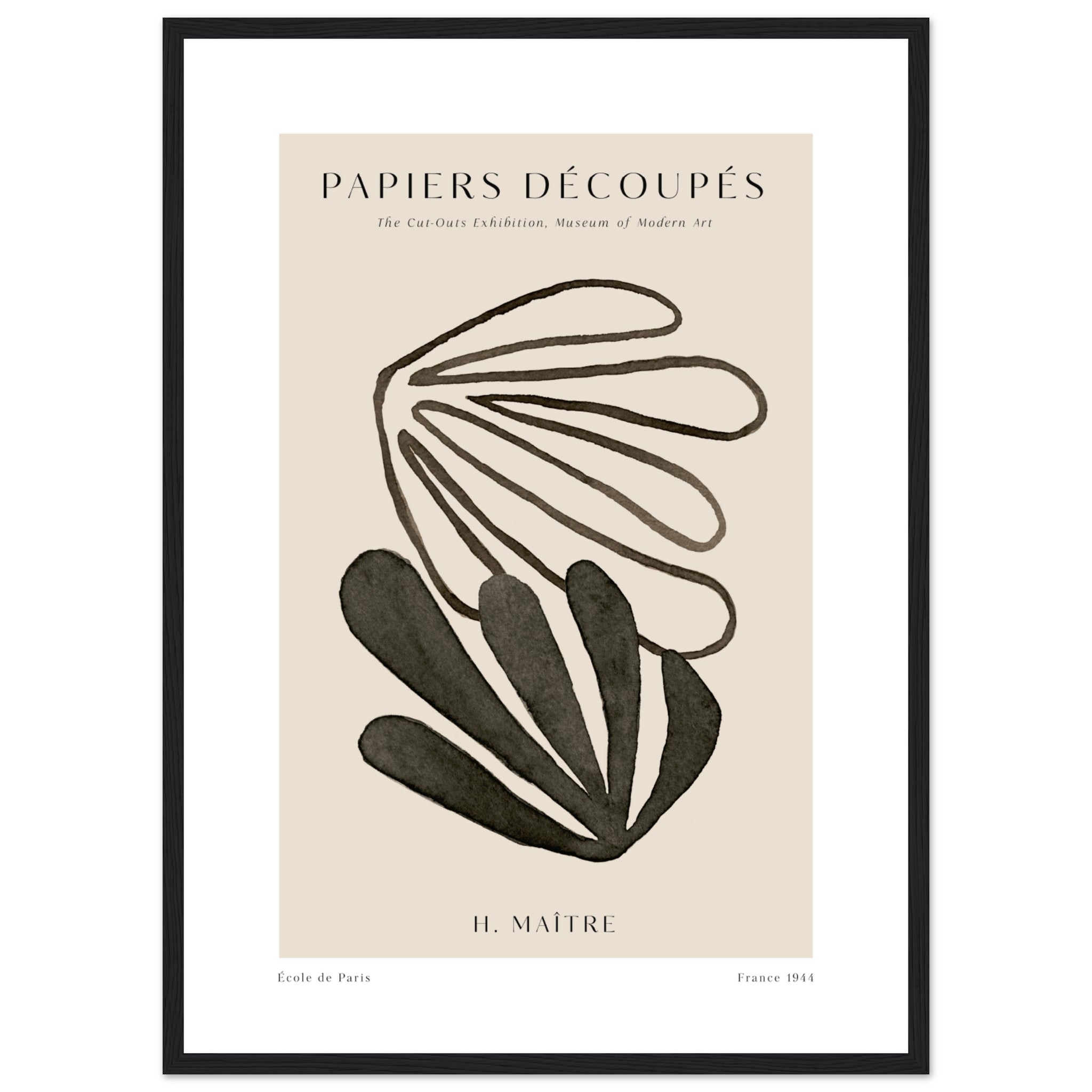 Matisse Papiers Decoupes No. 6 Póster