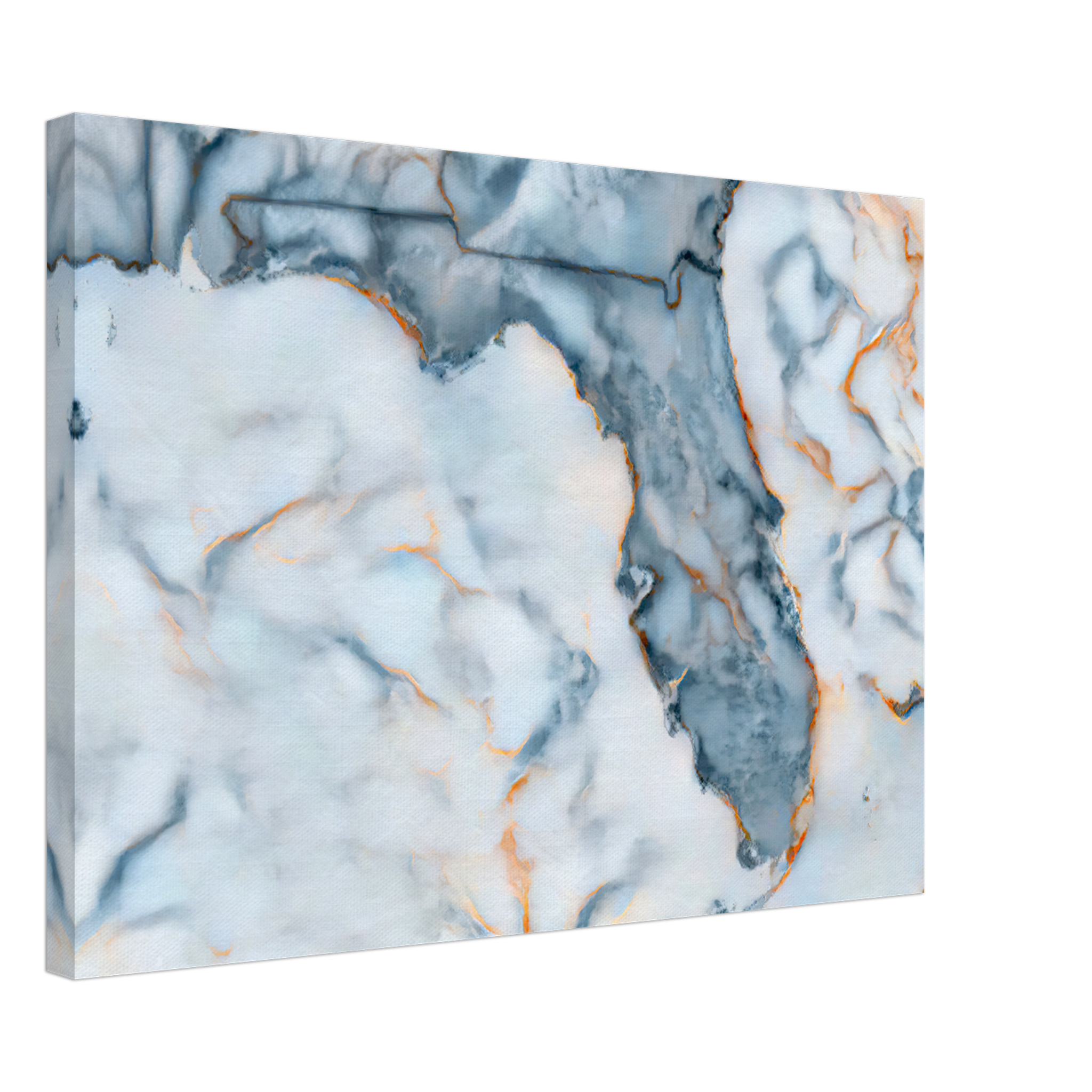 Florida Marble Map Canvas