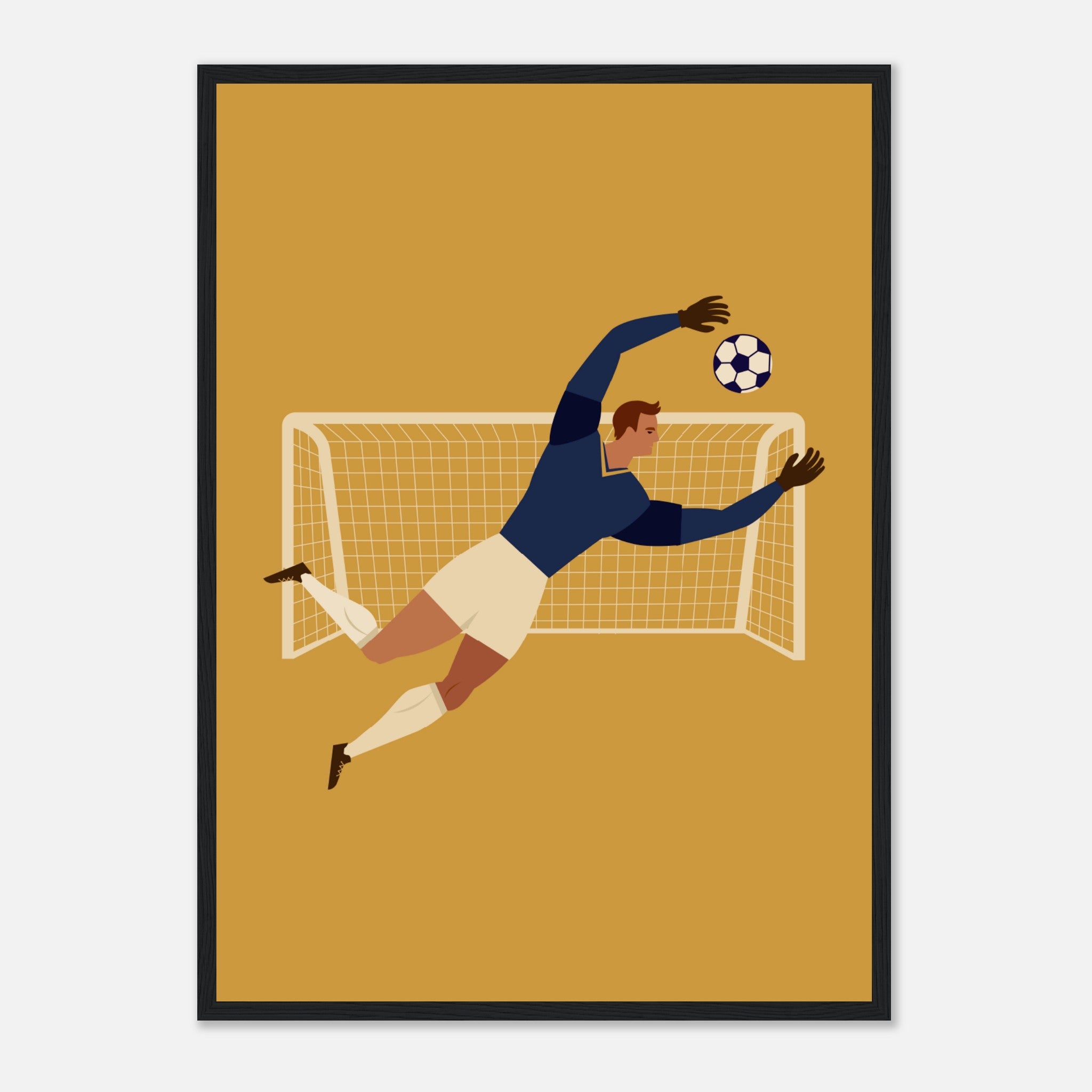 Football Goalkeeper Illustration Poster