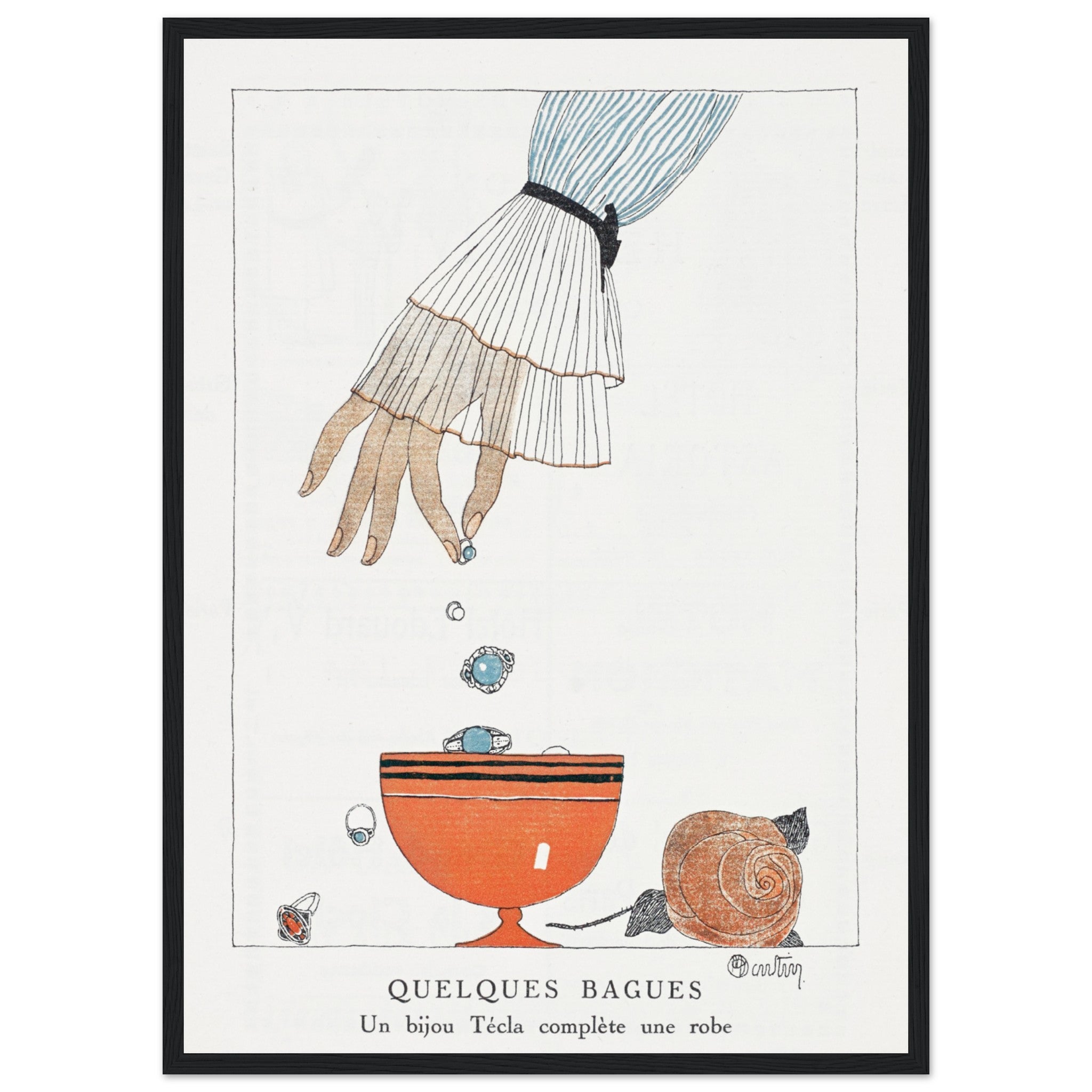 Quelques Bagues by Charles Martin Poster