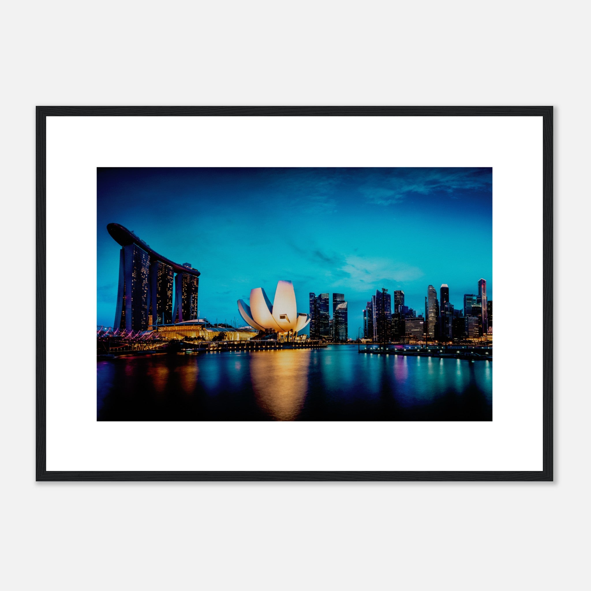 Marina Bay Singapore At Dusk Poster