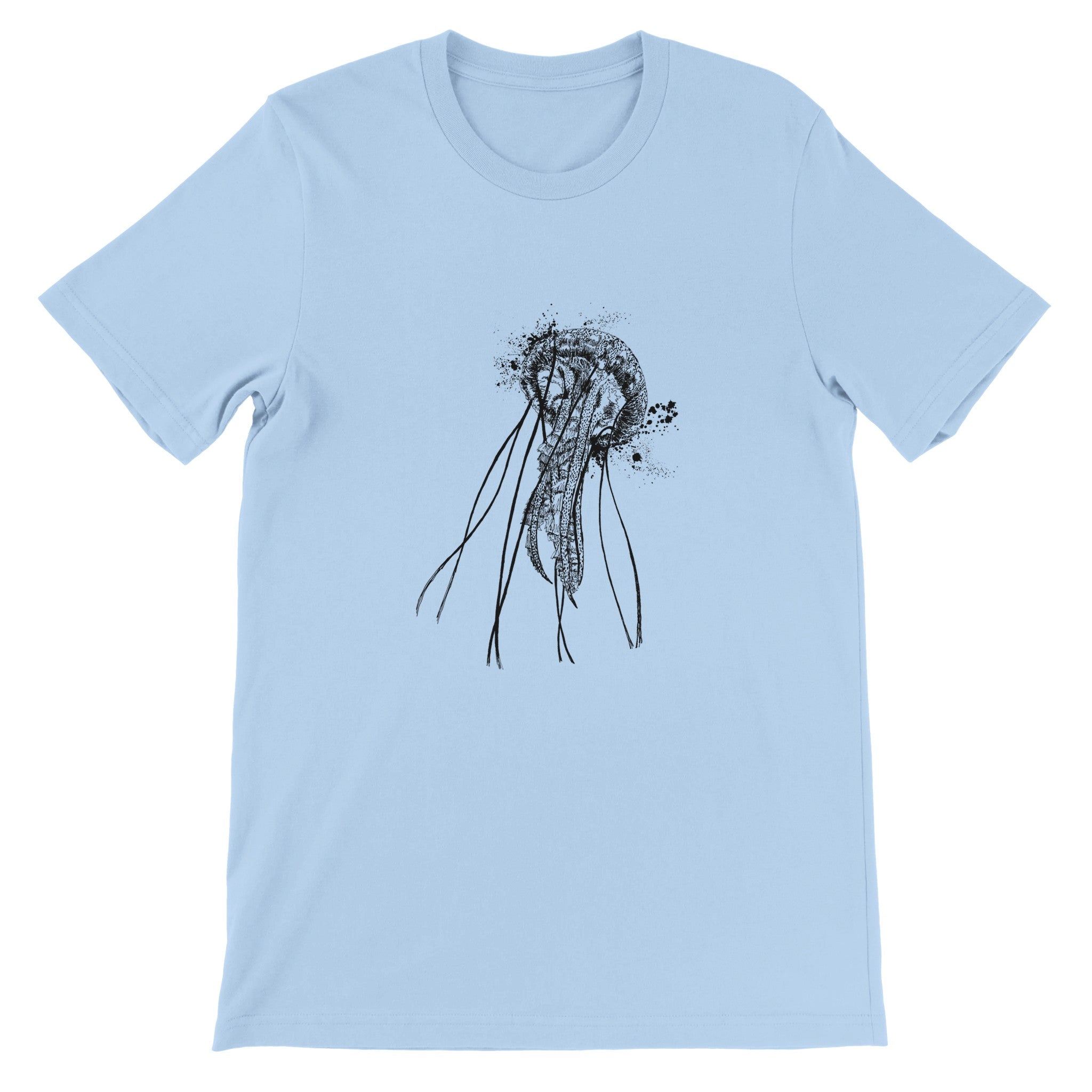 Jellyfish Illustration Crewneck T-shirt - Optimalprint