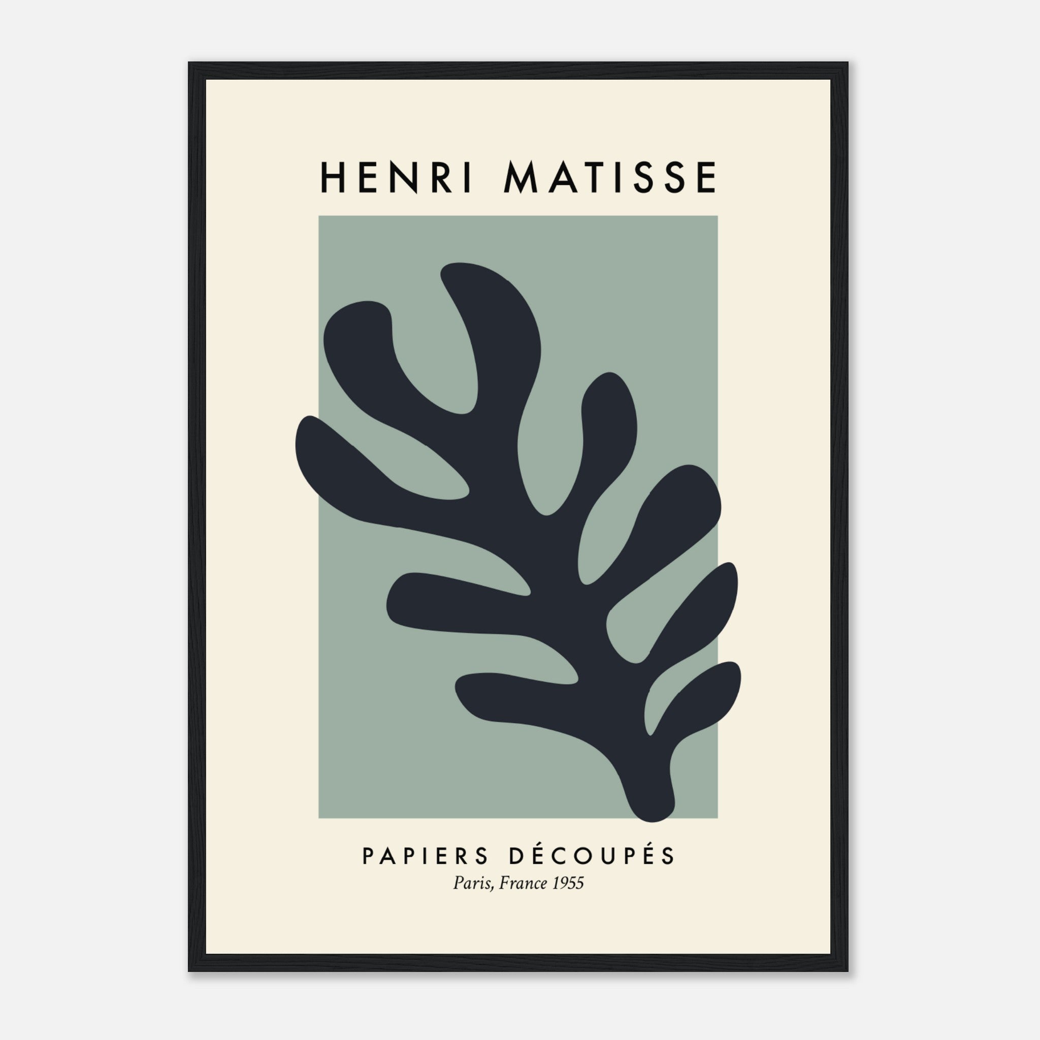 Póster Matisse Papercut verde Póster