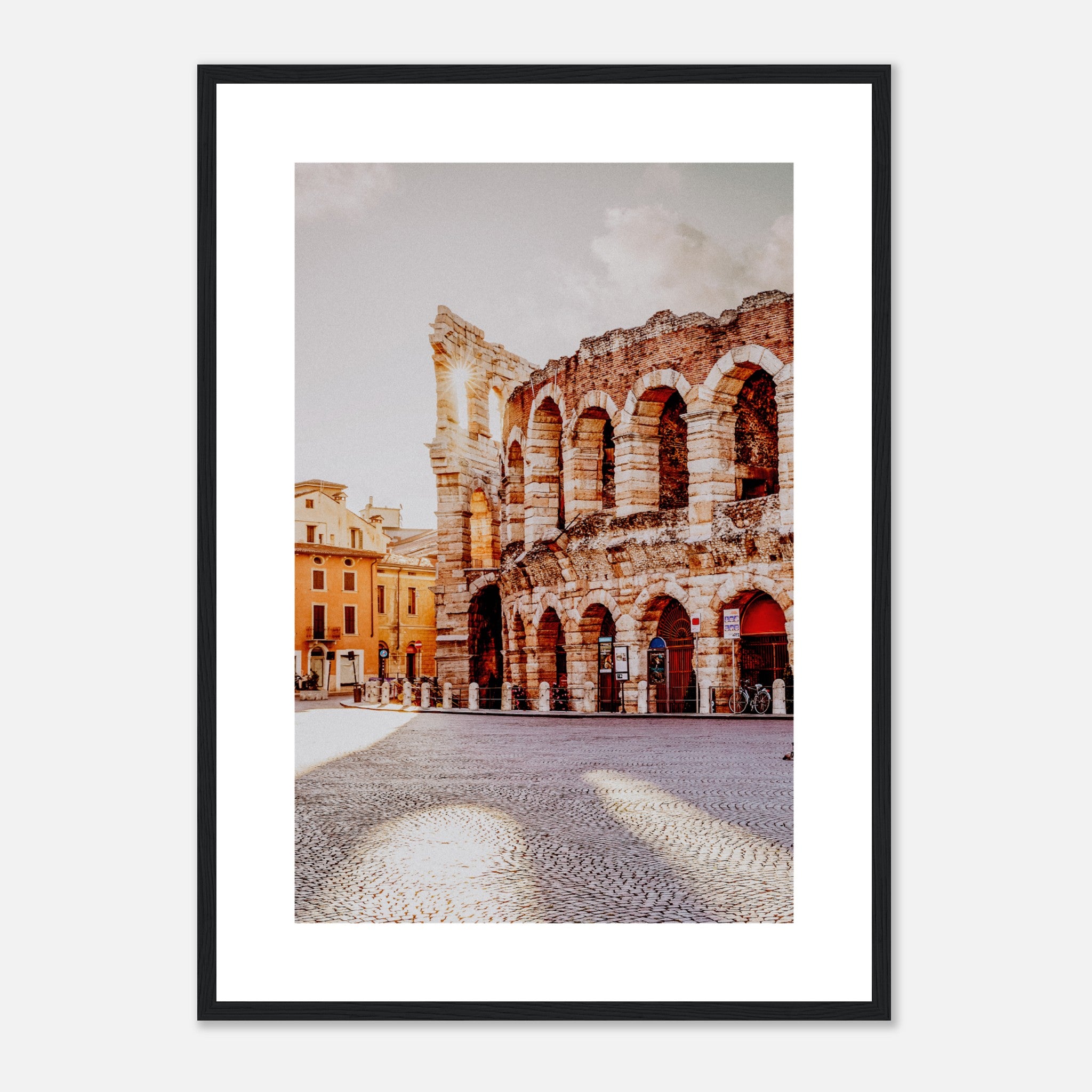 Póster Coliseo en la ciudad de Verona Italia