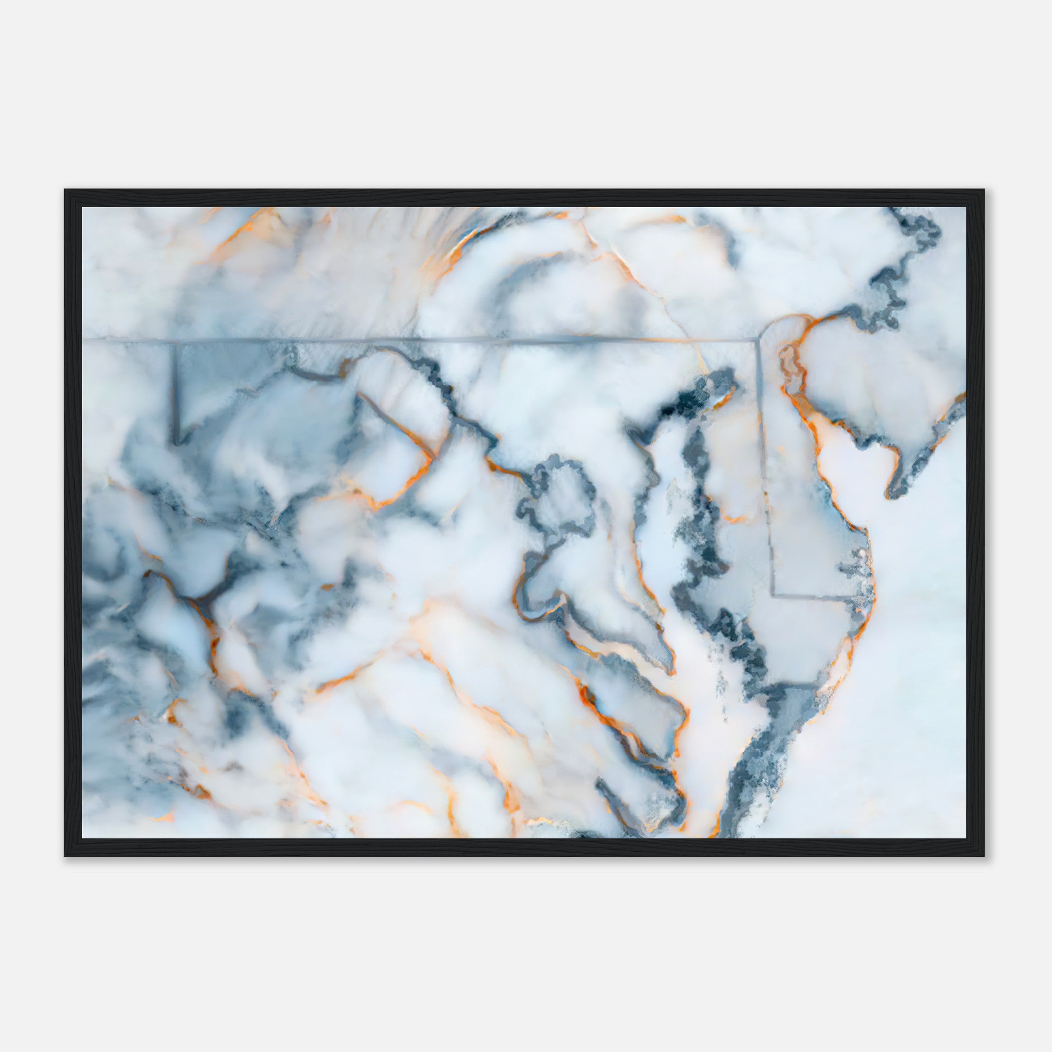 Mapa de mármol de Maryland Póster