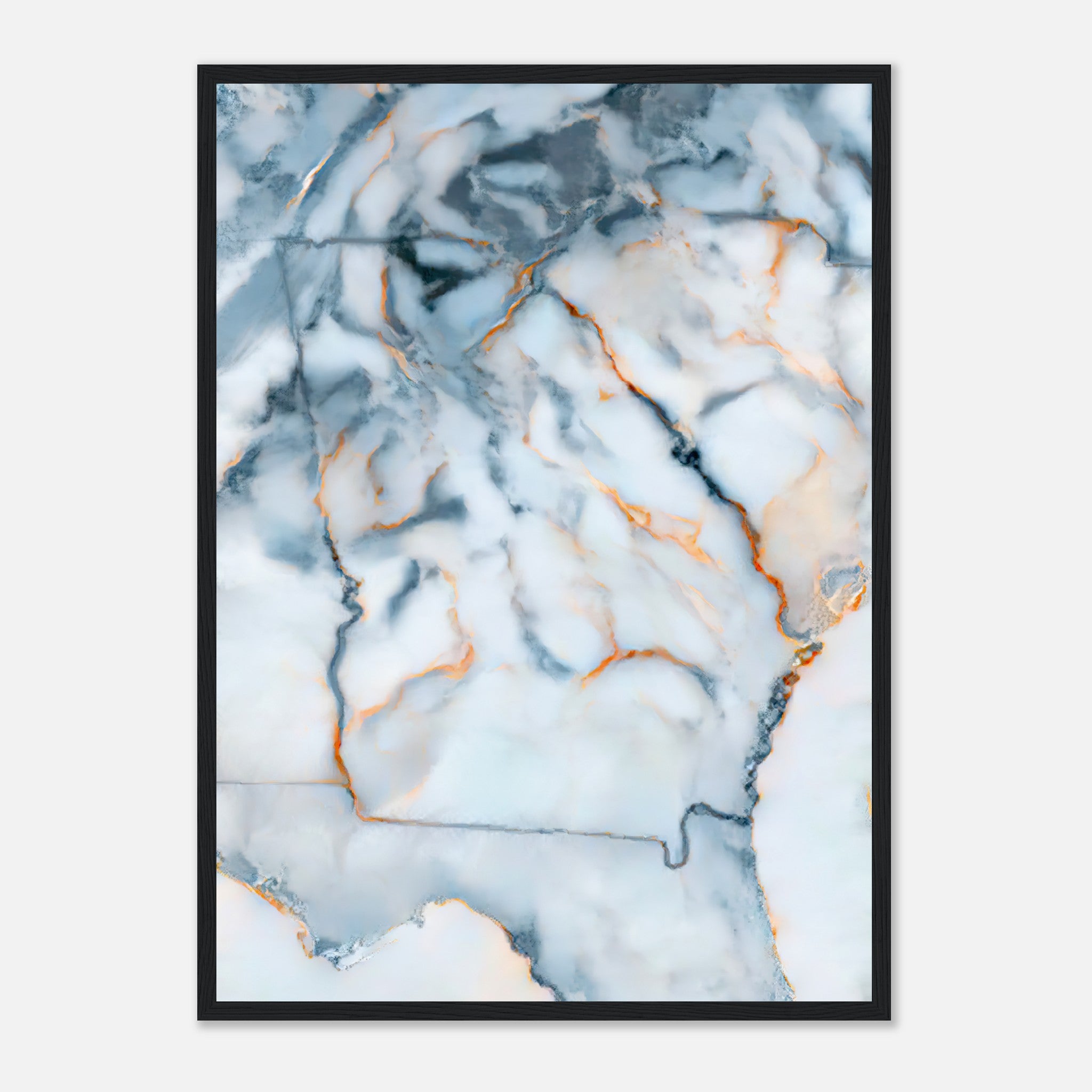 Georgia Marble Map Poster