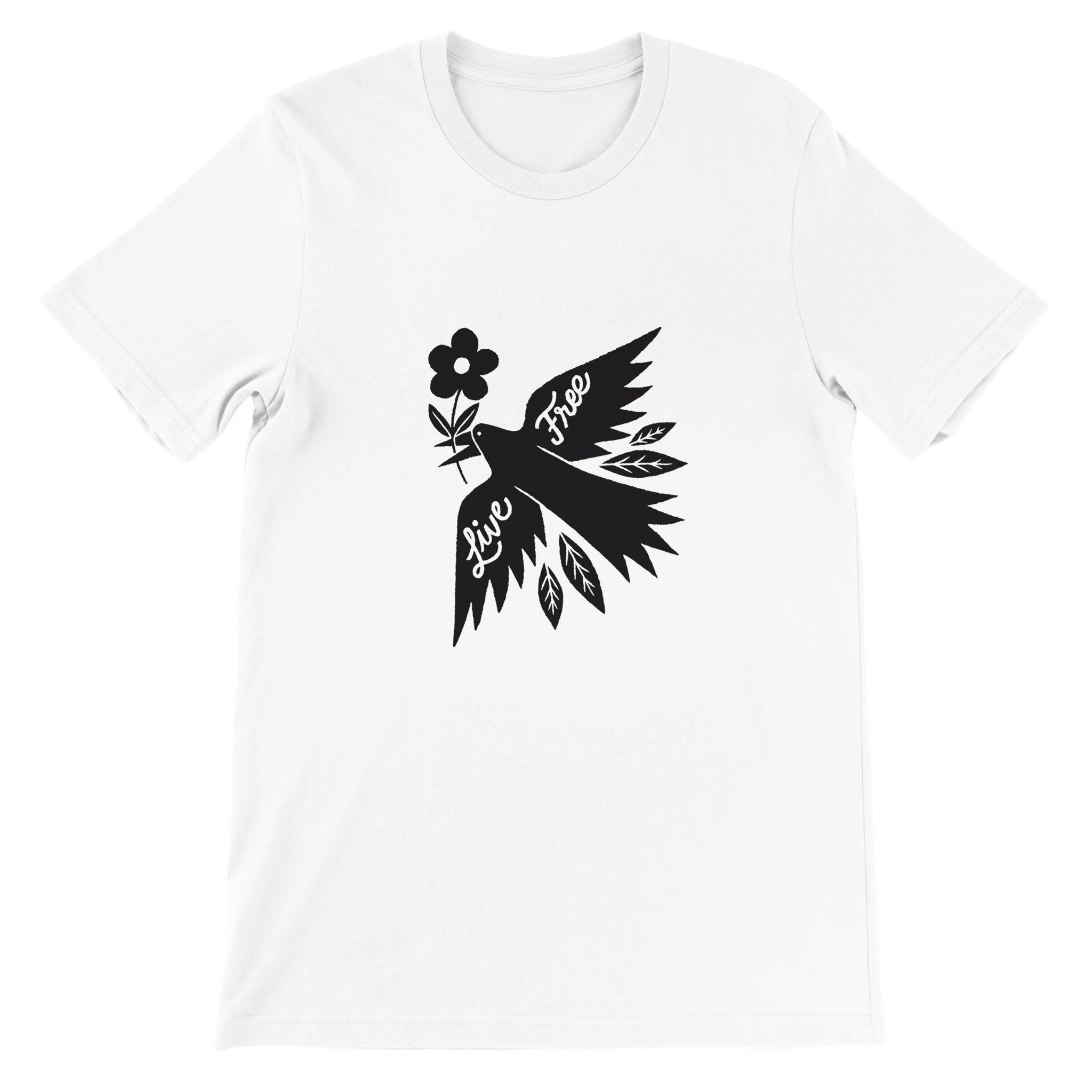 LIVE FREE Crewneck T-shirt - Optimalprint