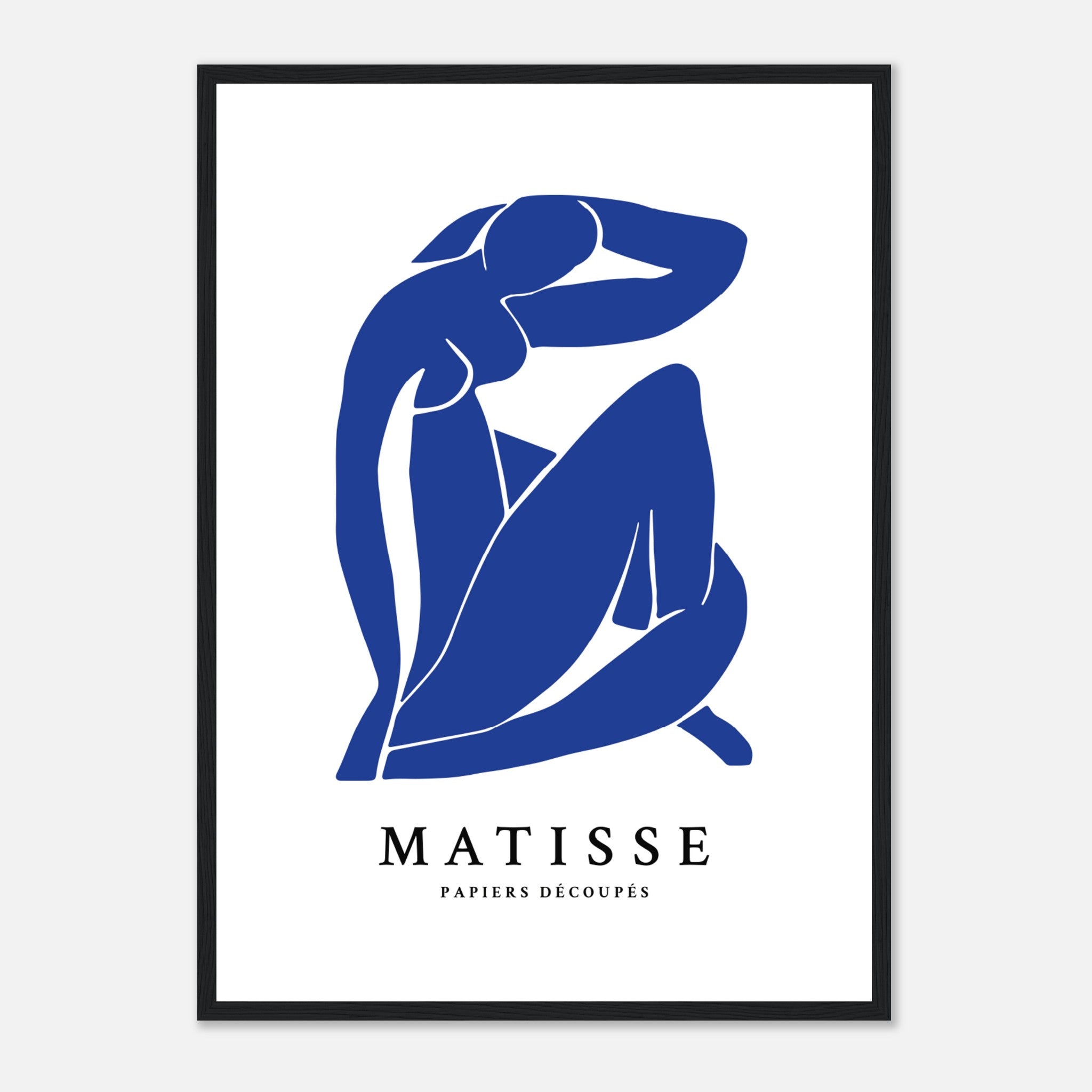 Matisse Papiers Découpés Mujer Azul Póster