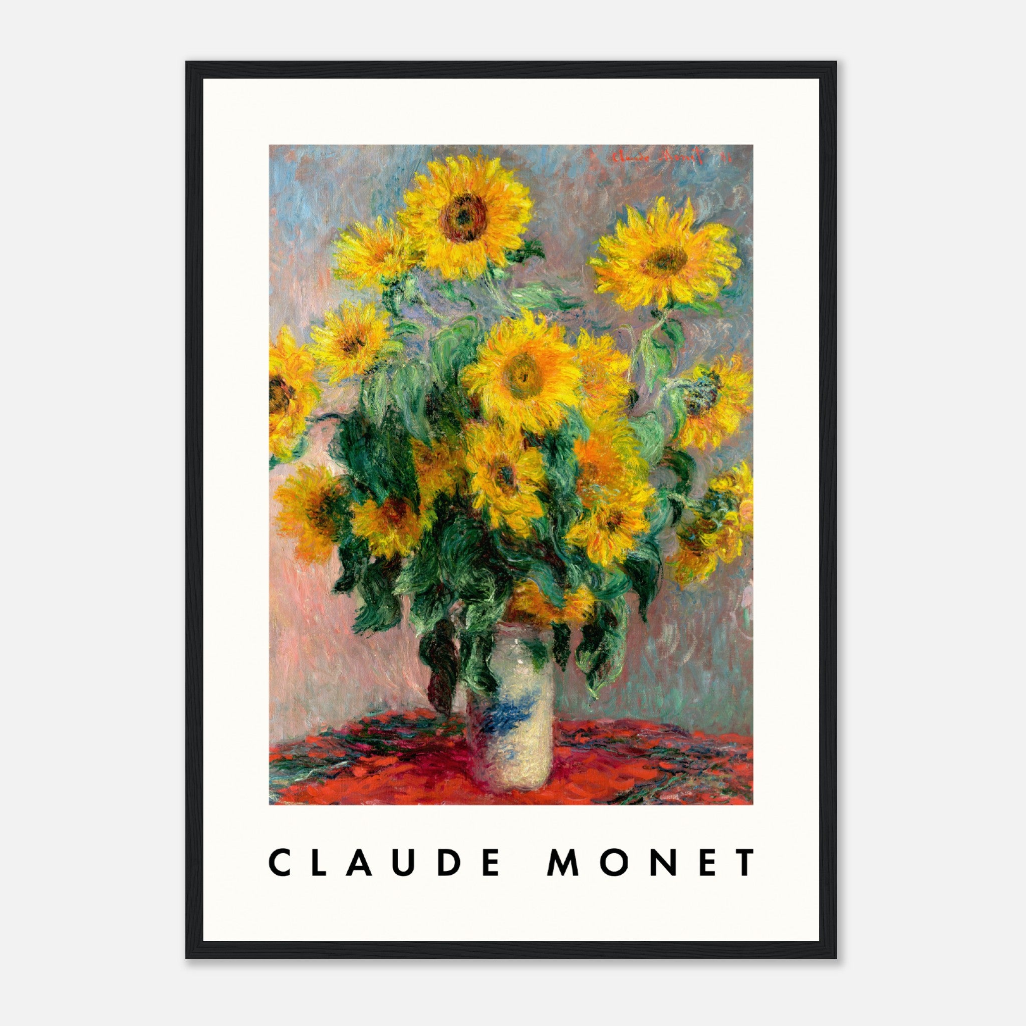 Claude Monet - Ramo de girasoles Póster