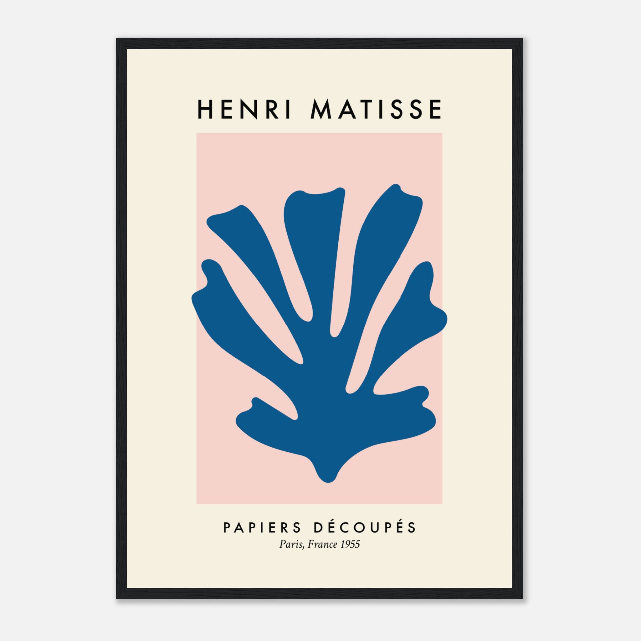 Póster Matisse Papercut azul Póster