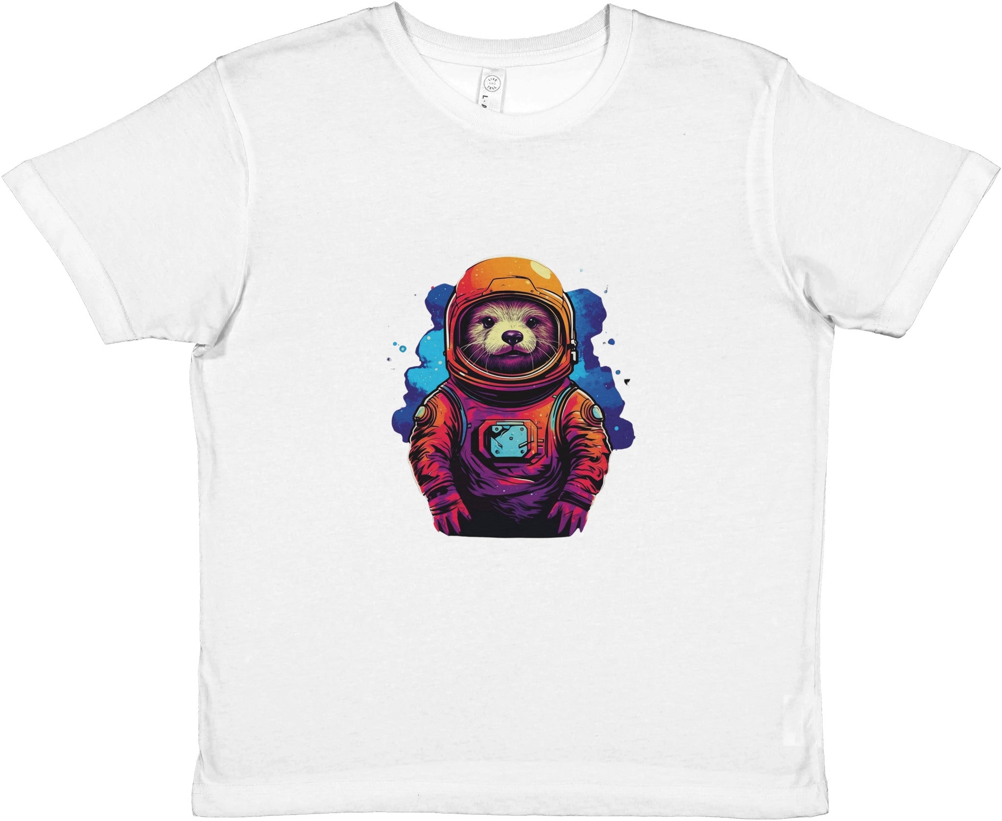 Spacefarer Sloth Odyssey Kids Crewneck T-shirt - Optimalprint