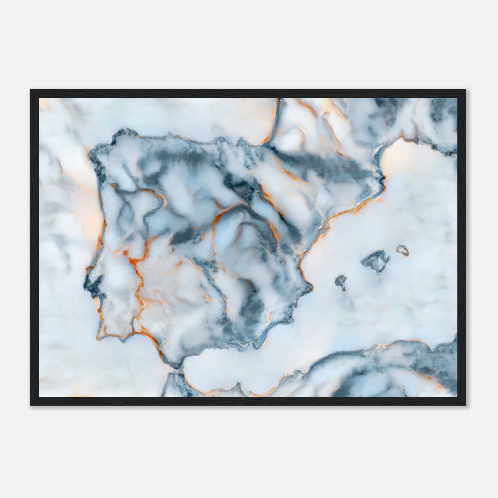Spain Marble Map Poster