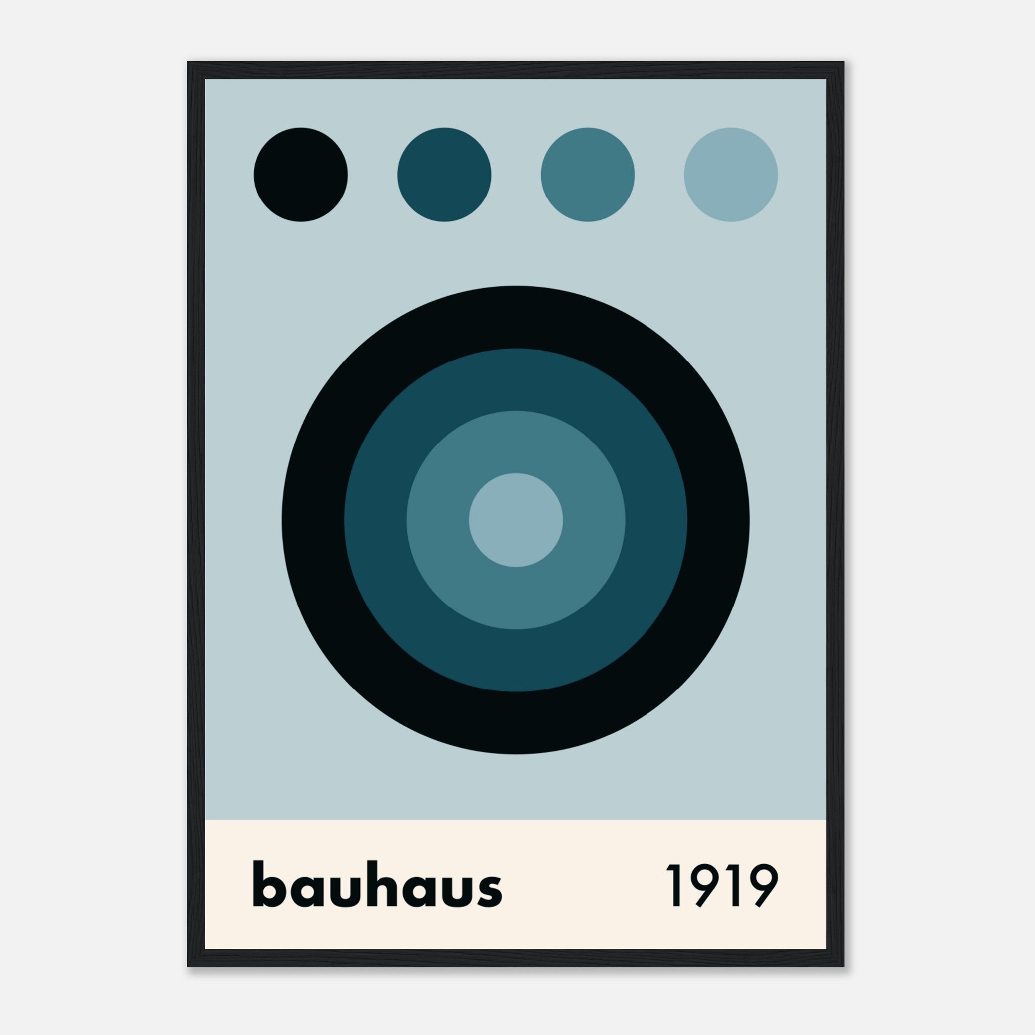 Blue Bauhaus Poster