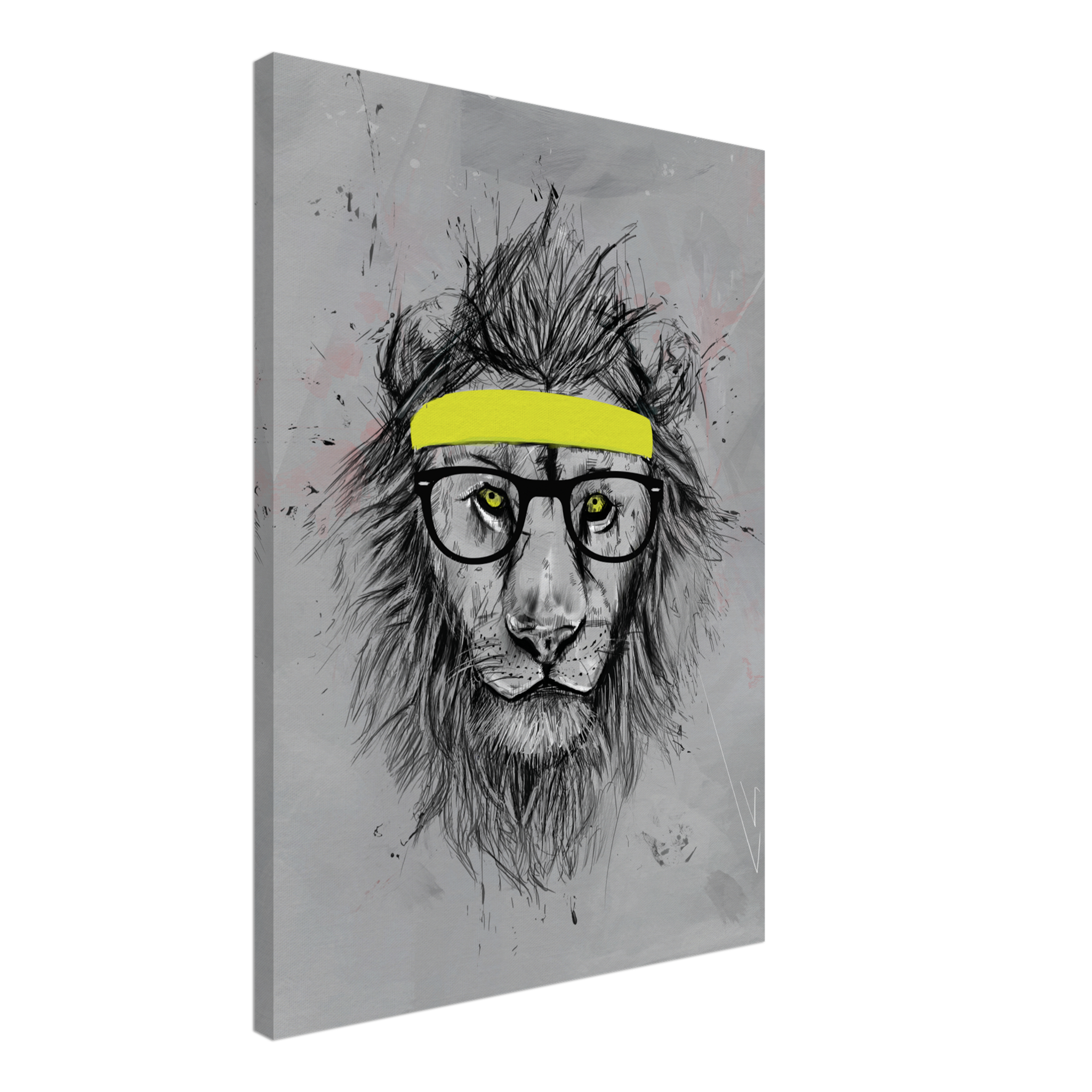 Hipster Lion Canvas
