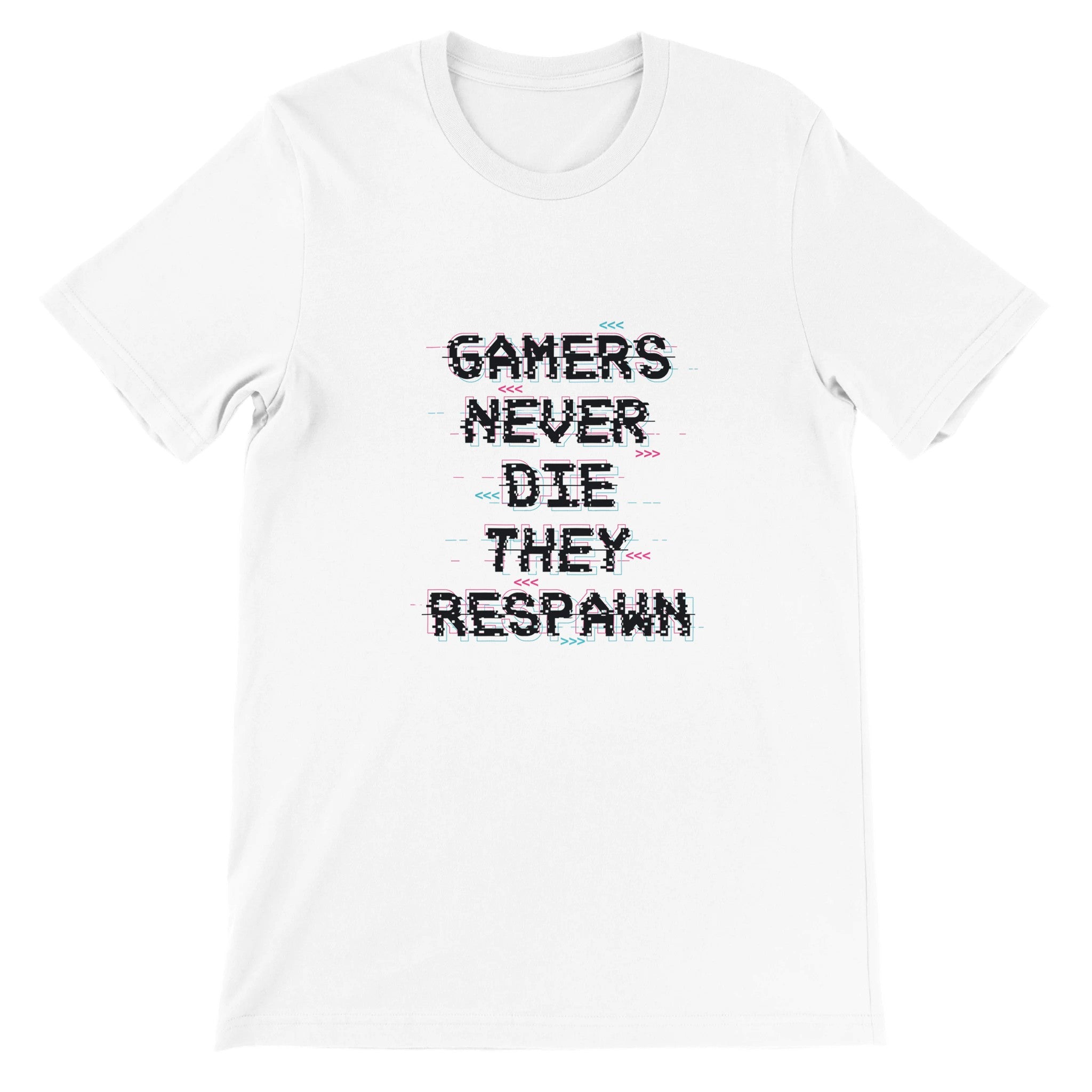 Gamers Never Die Crewneck T-shirt - Optimalprint