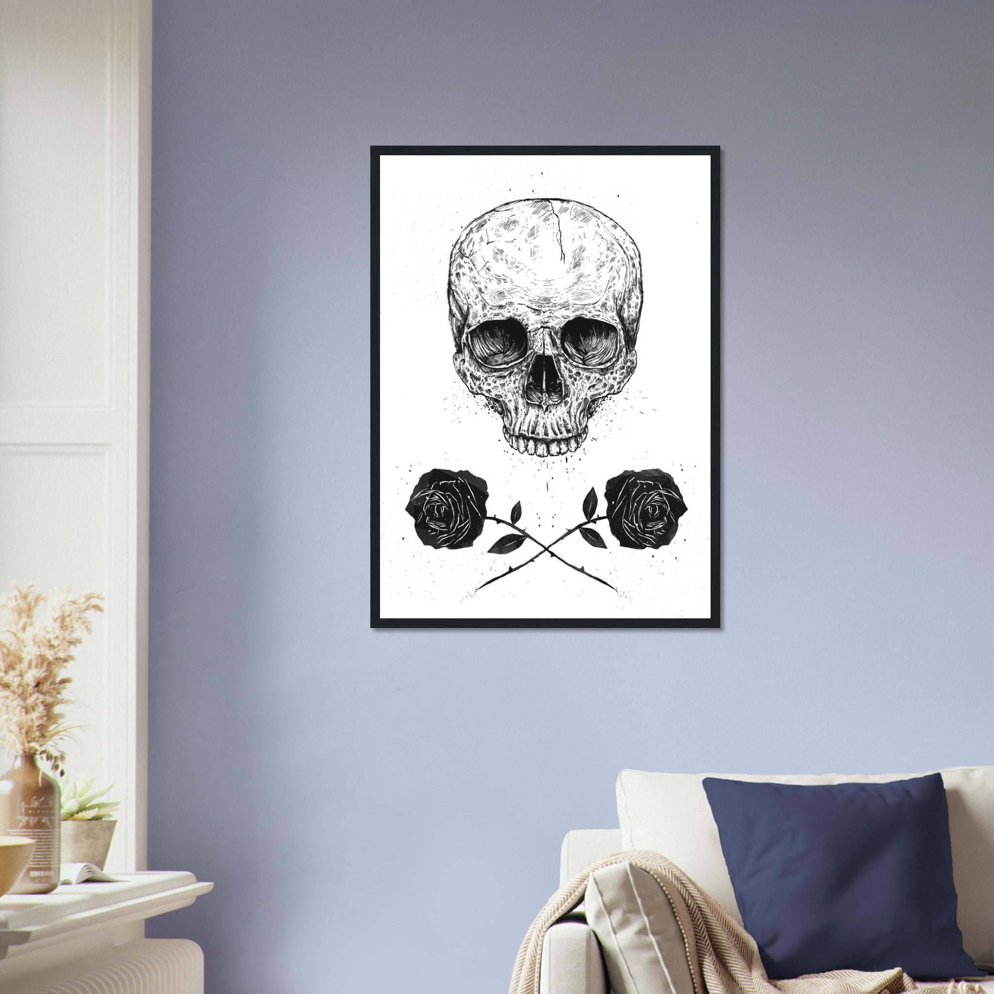 Skull N Roses Poster