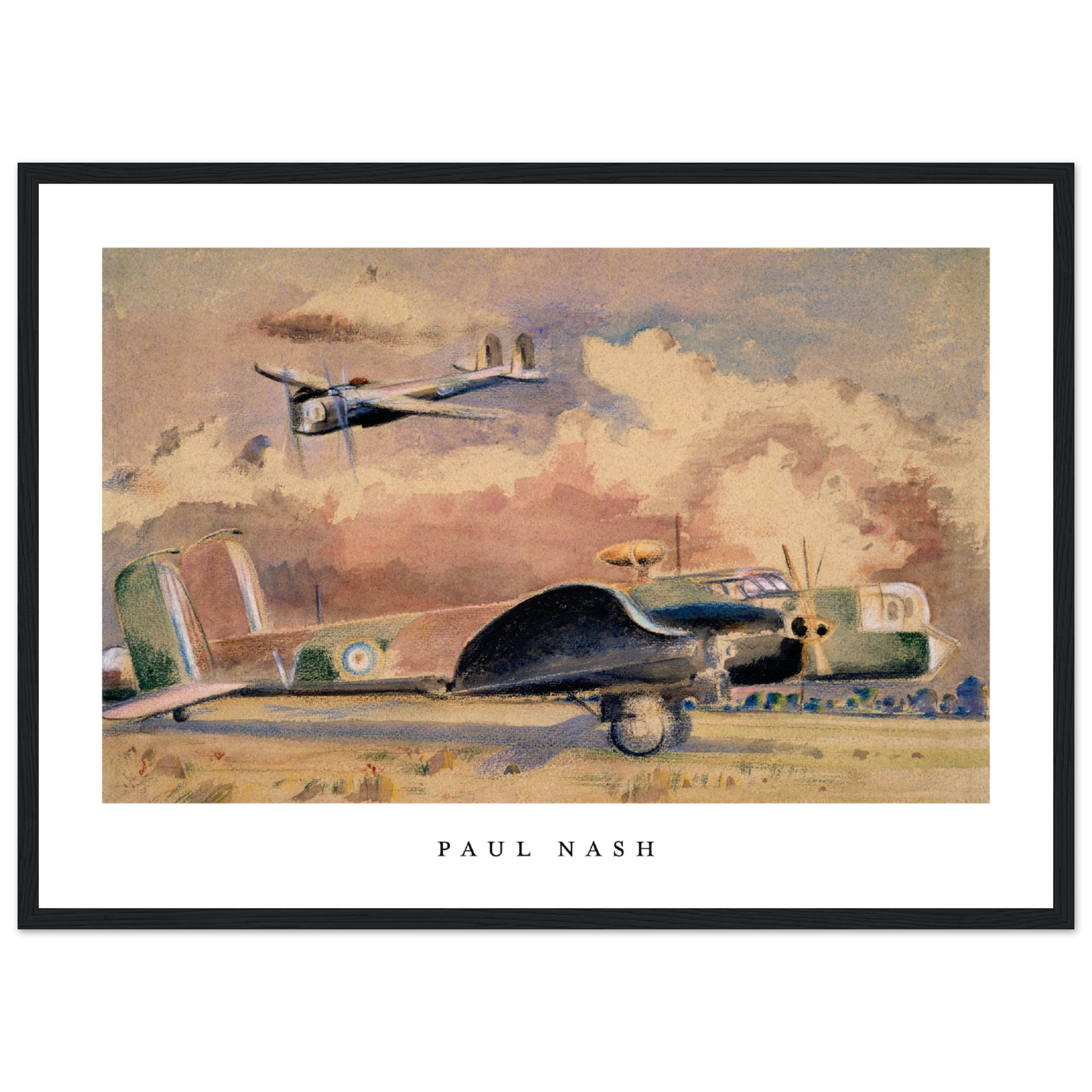 Avión de Paul Nash Póster